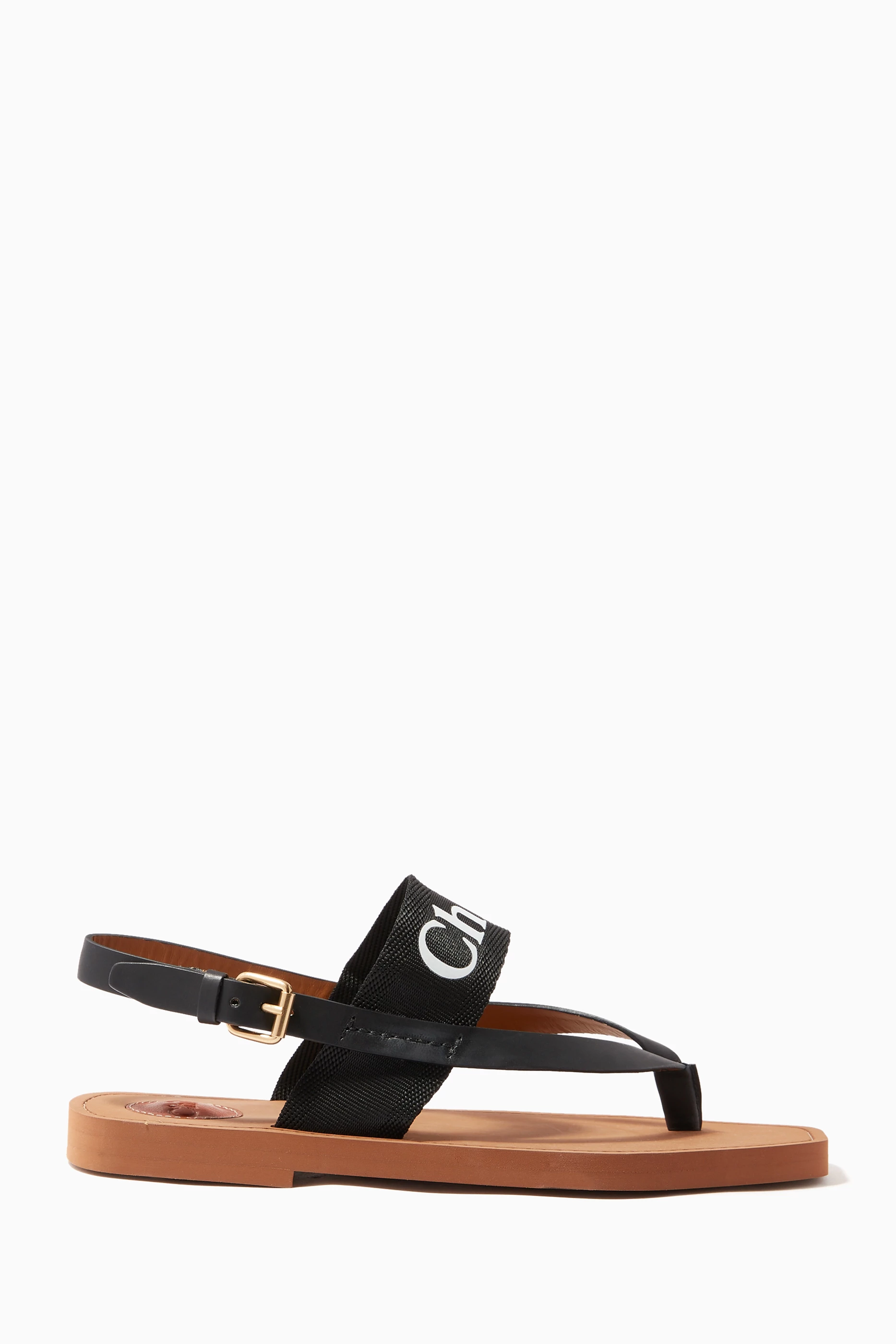 Chloe black woody sandals sales