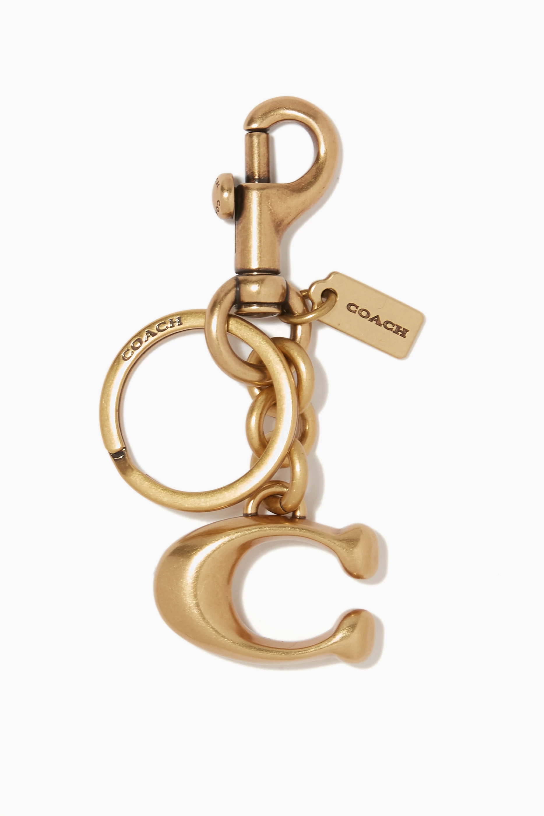 Buy Coach Brown Signature Bag Charm for Women in Qatar Ounass
