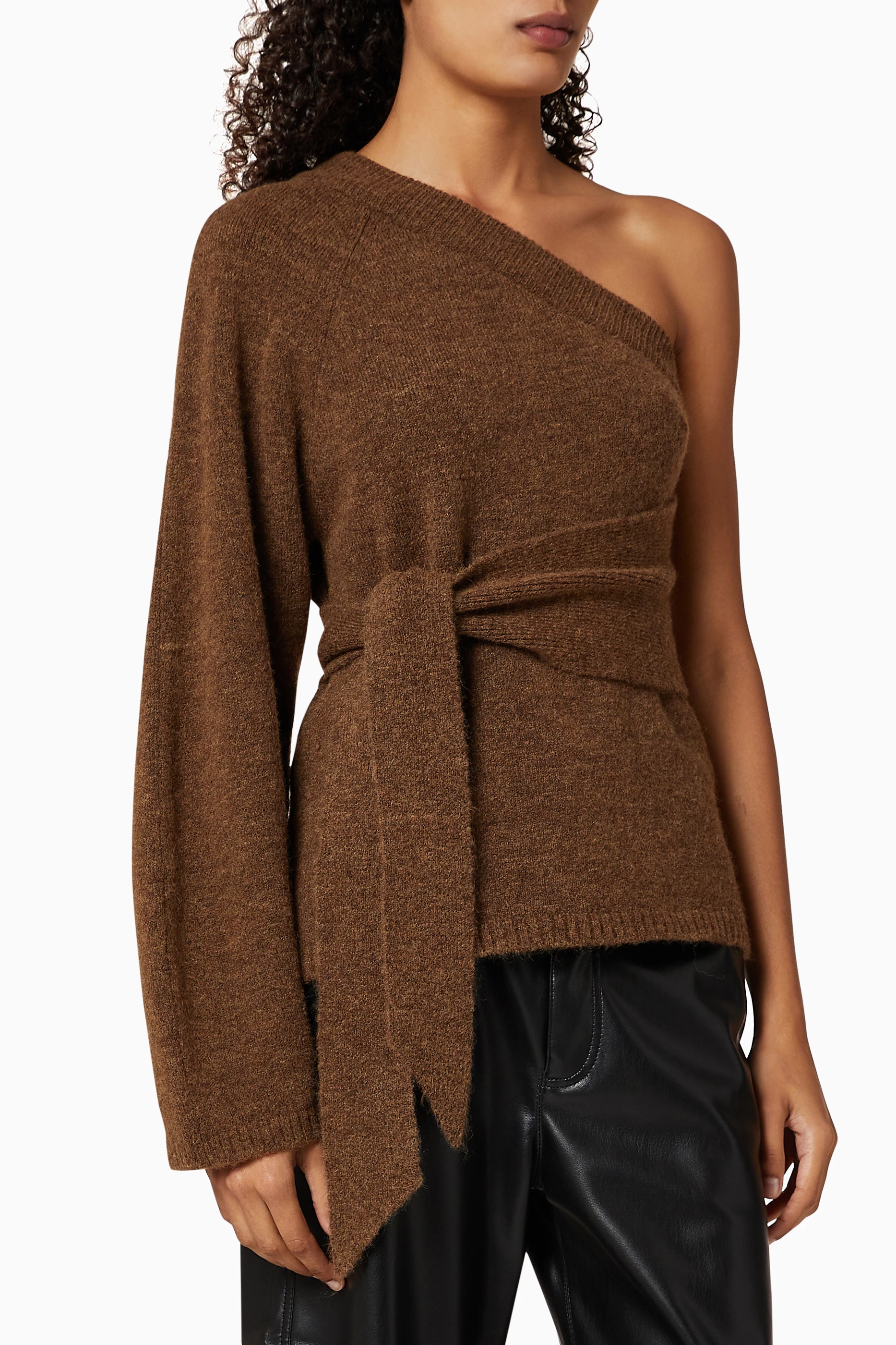Nanushka one shoulder top deals