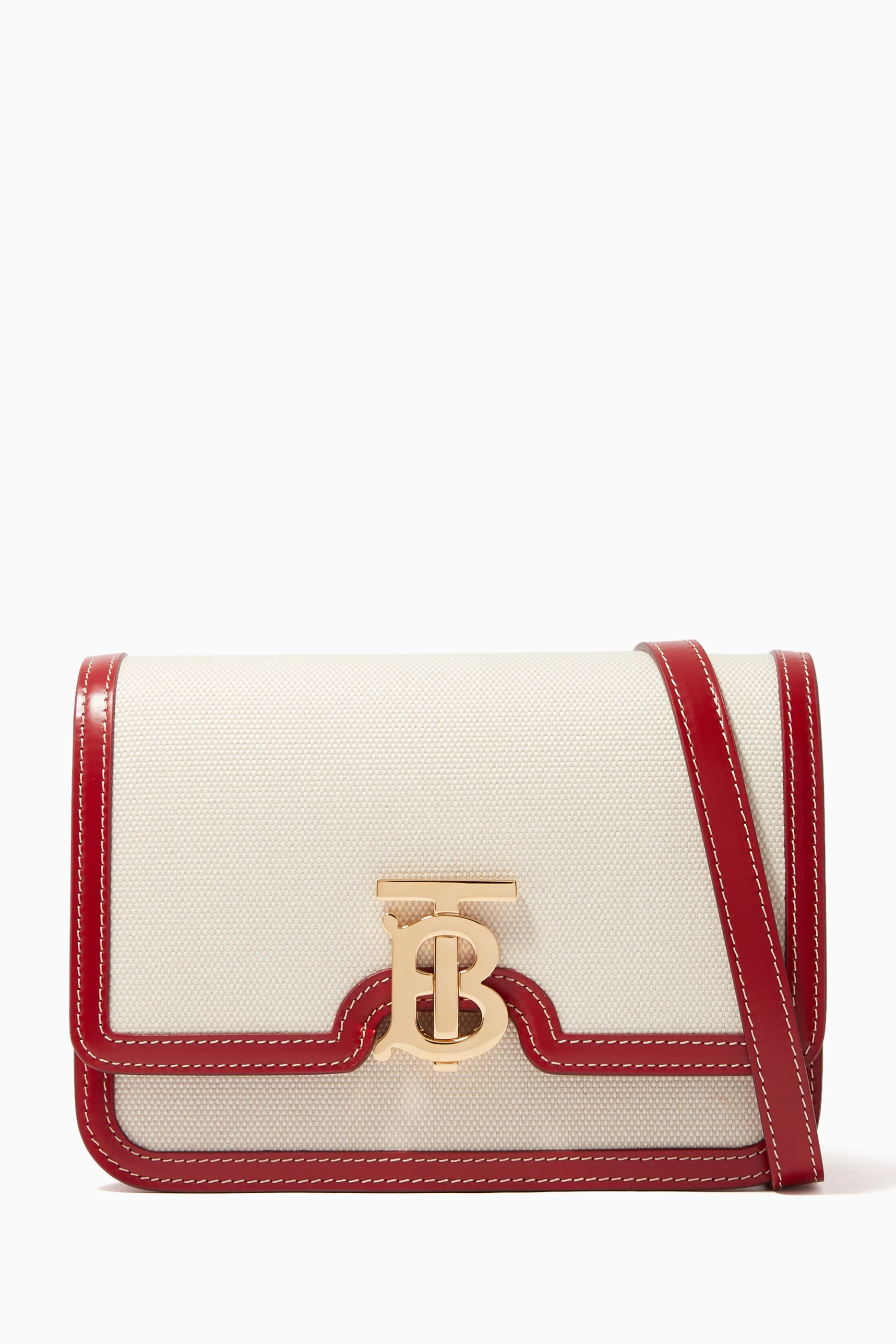 Burberry tb bag canvas top