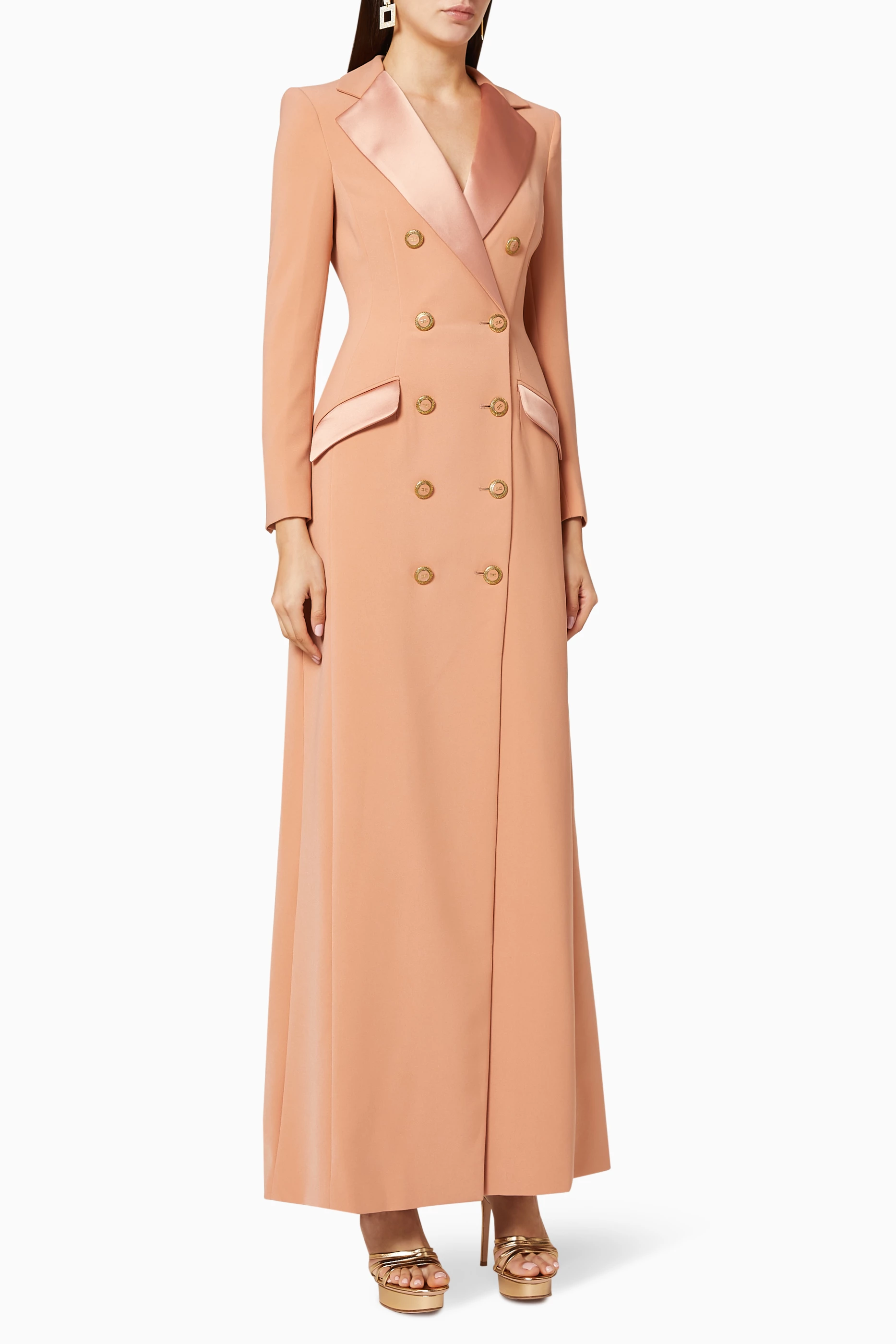 Long blazer cheap dress
