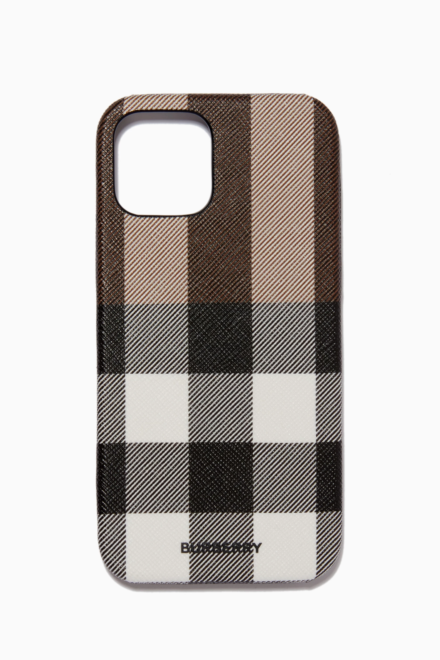 Buy Burberry Brown iPhone 12 Pro iPhone 12 Case in Check E canvas