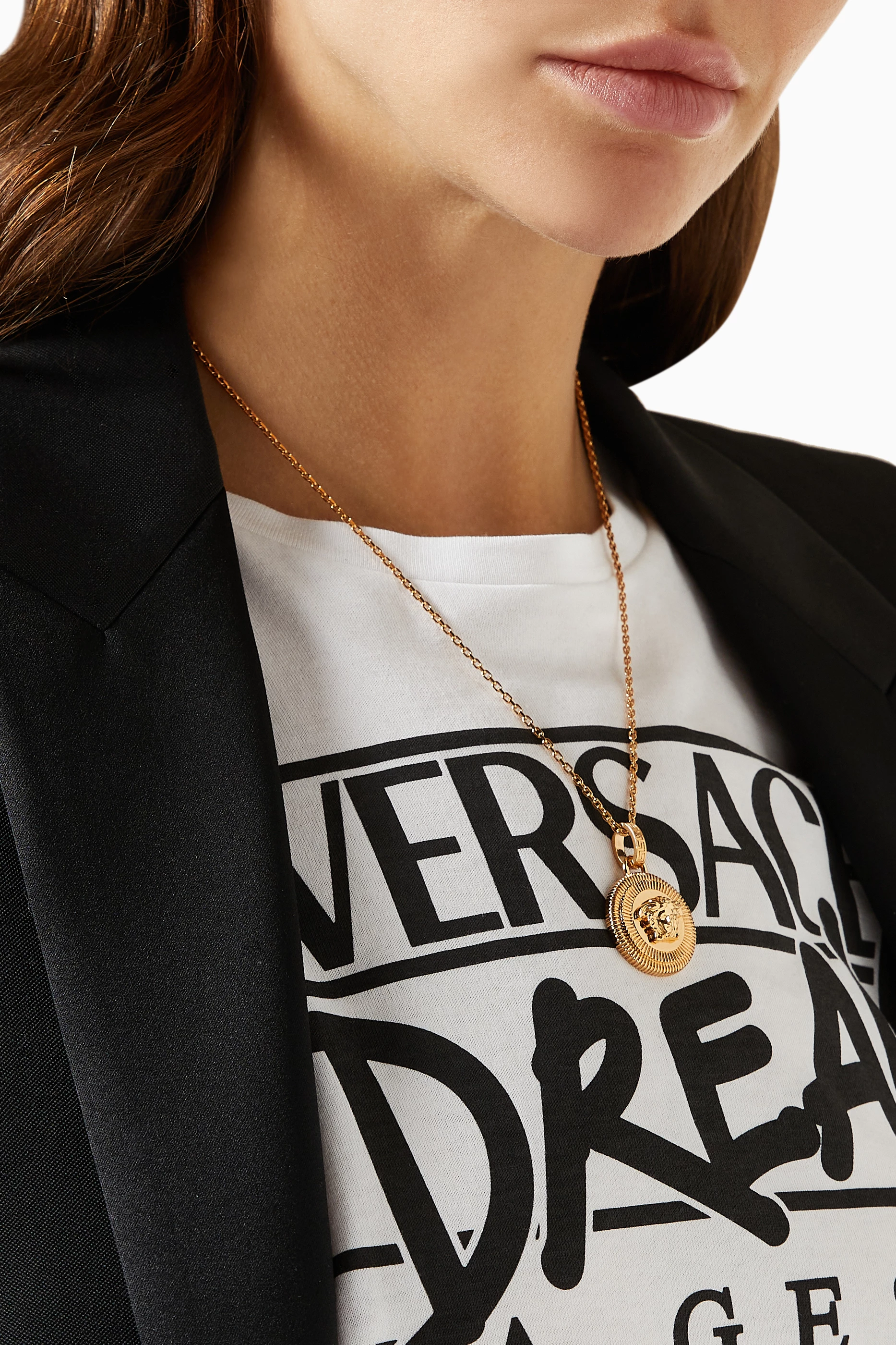 Versace medusa chain necklace sale