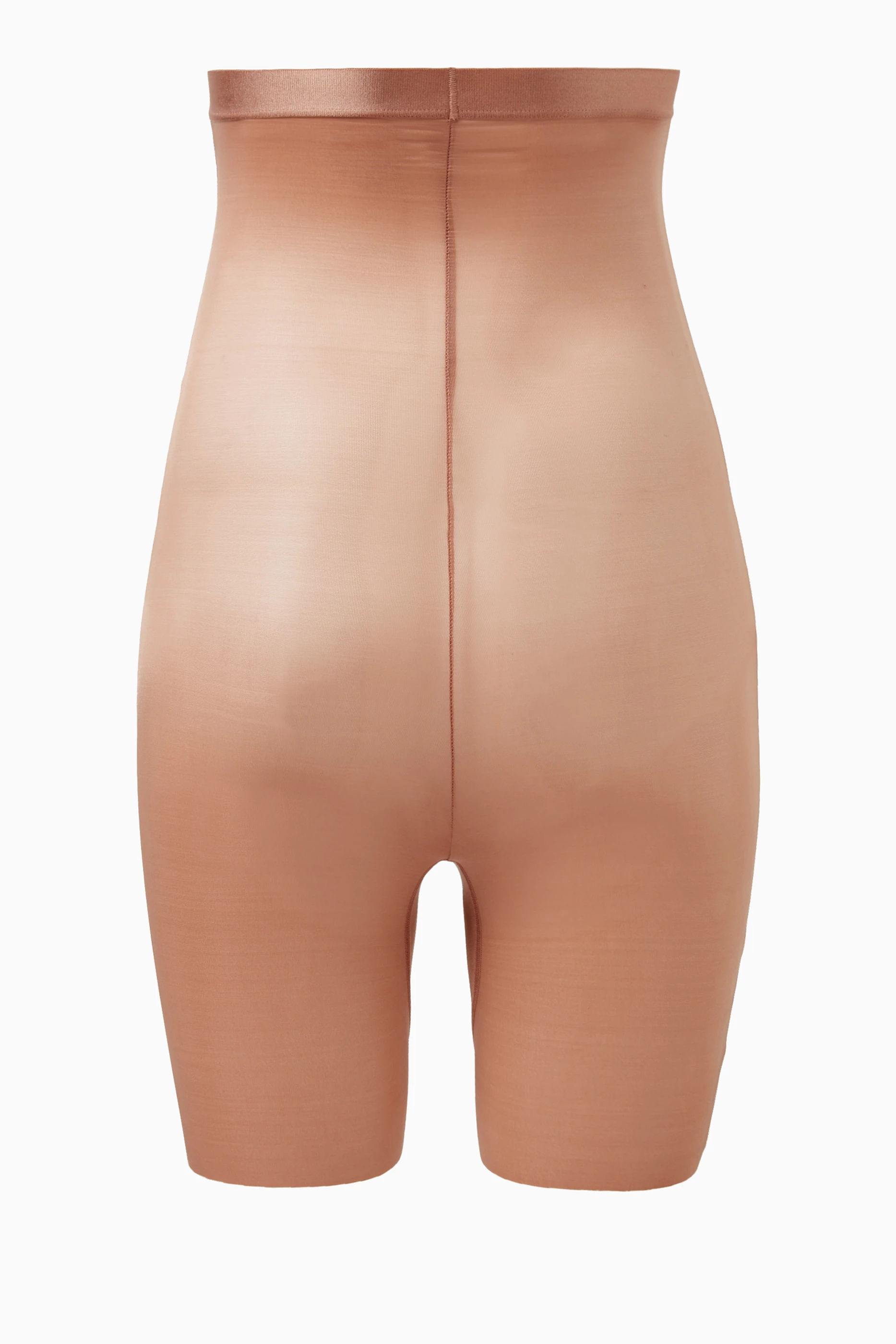 Buy SKIMS Brown Barely There Mid-thigh Shorts for Women in Qatar