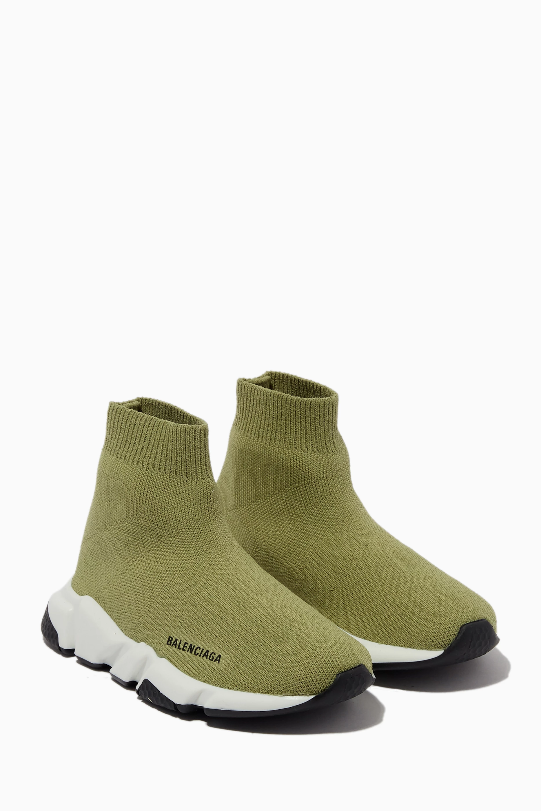 Balenciaga sock shoes olive clearance