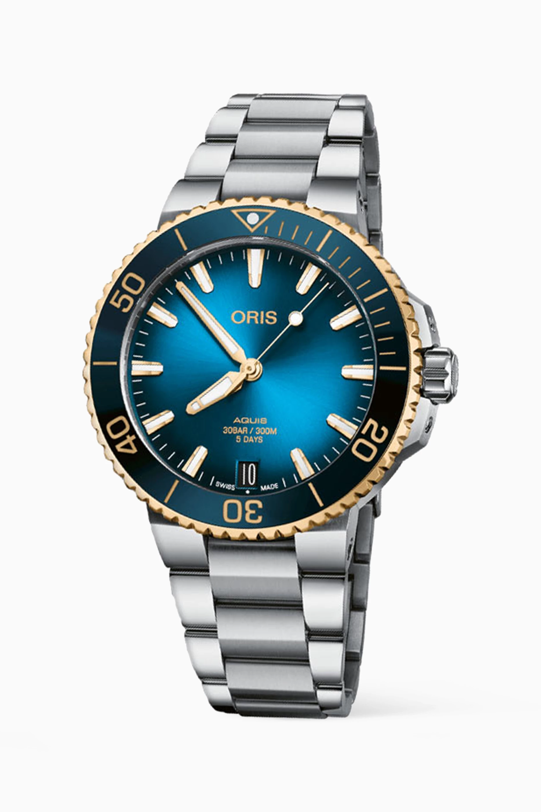 Buy Oris Blue Aquis Date Calibre 400 Automatic Watch 41.5mm for