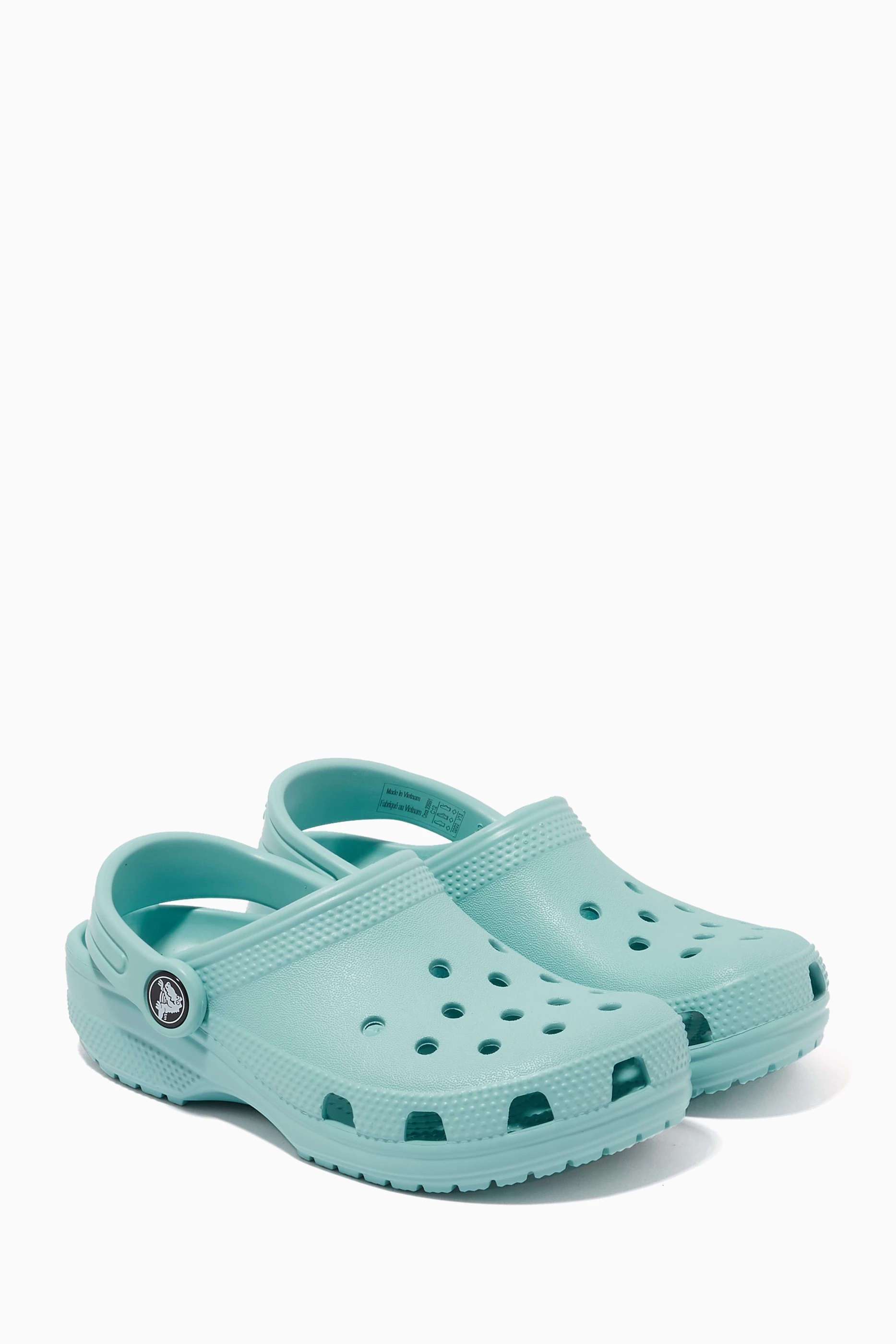 Mint discount blue crocs
