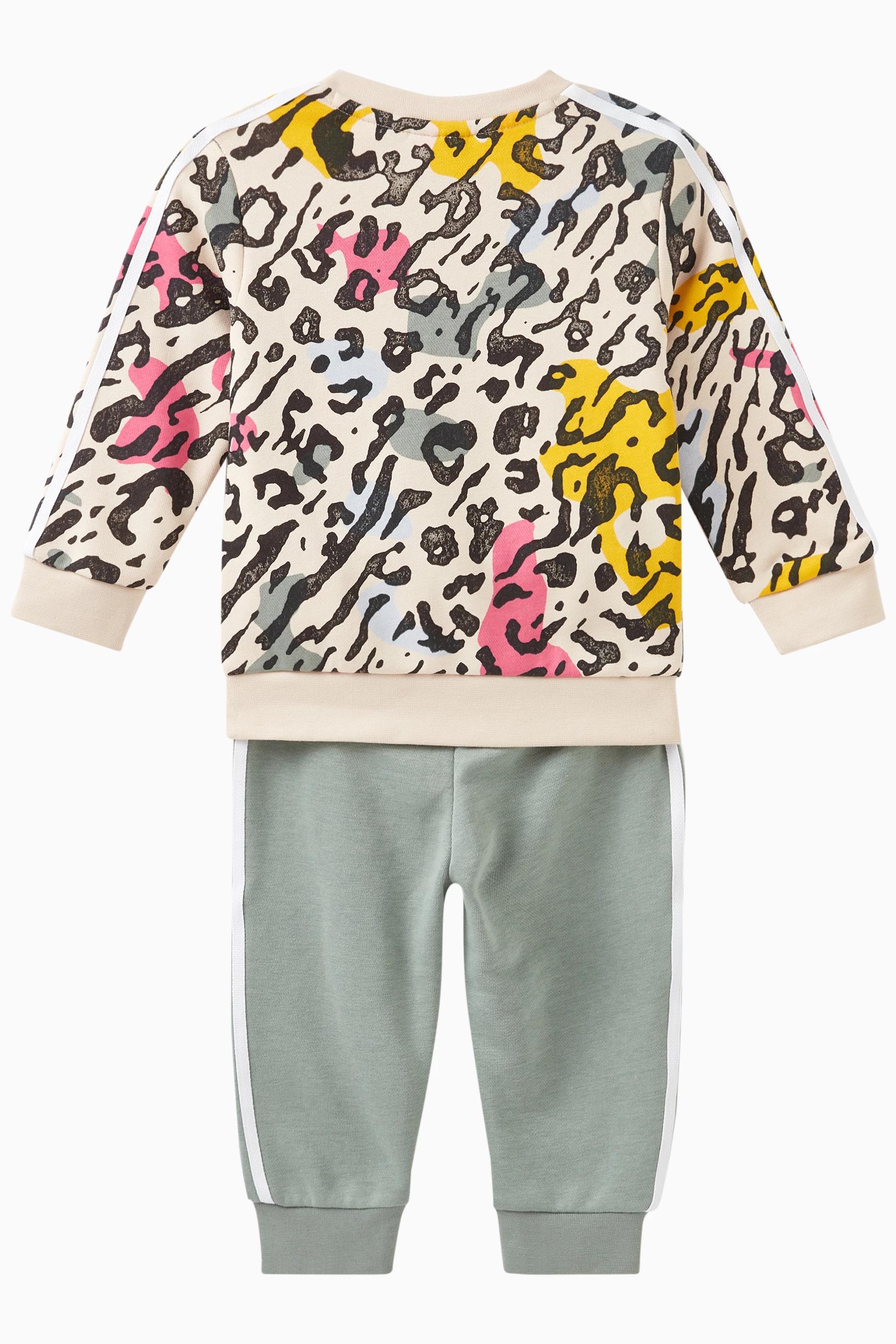 Buy adidas Multicolour Animal print Logo Tracksuit in Cotton for