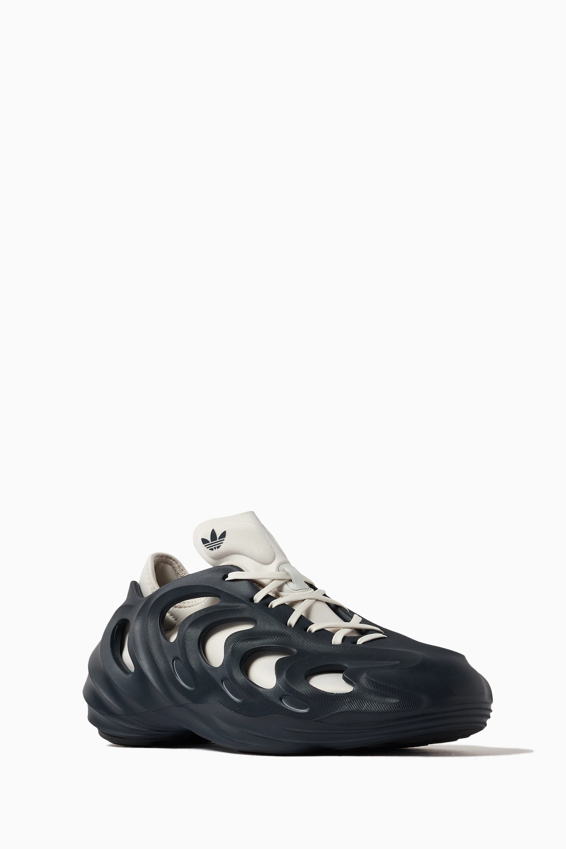 Buy adidas Black adiFom Q Sneakers in Foam Exoskeleton for Men in
