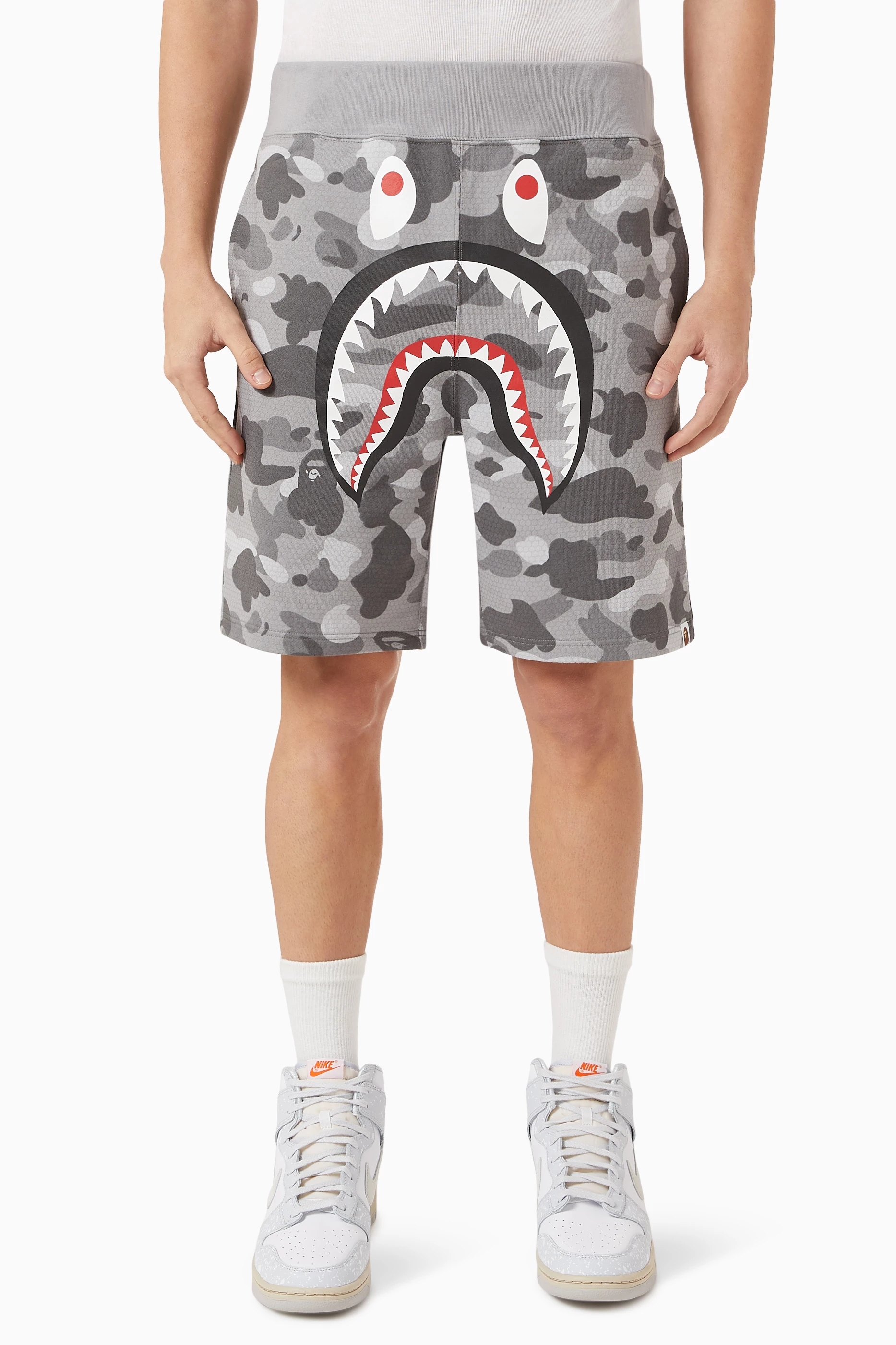 Bape shorts grey and camo 2025