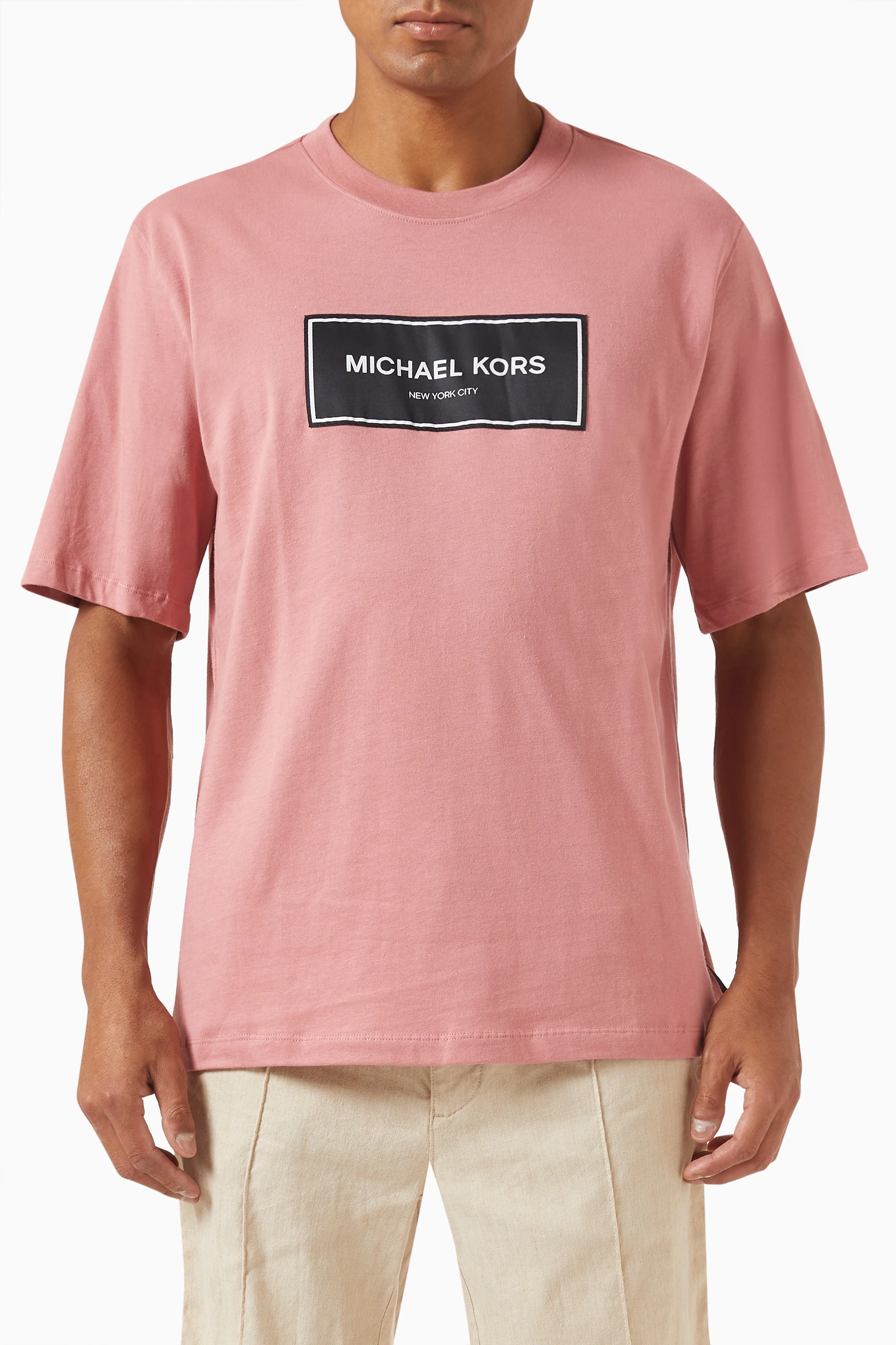 Pink michael kors shirt on sale