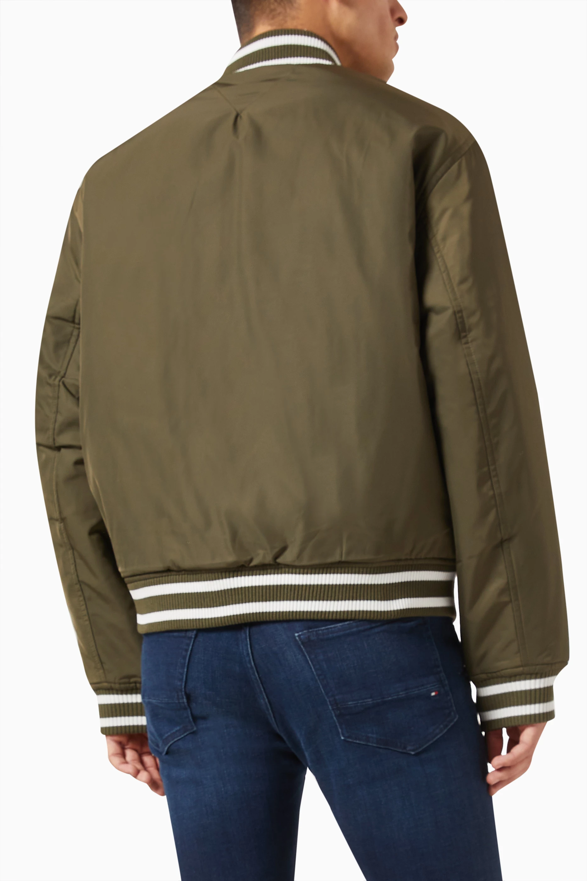 Tommy hilfiger reversible best sale nylon bomber jacket