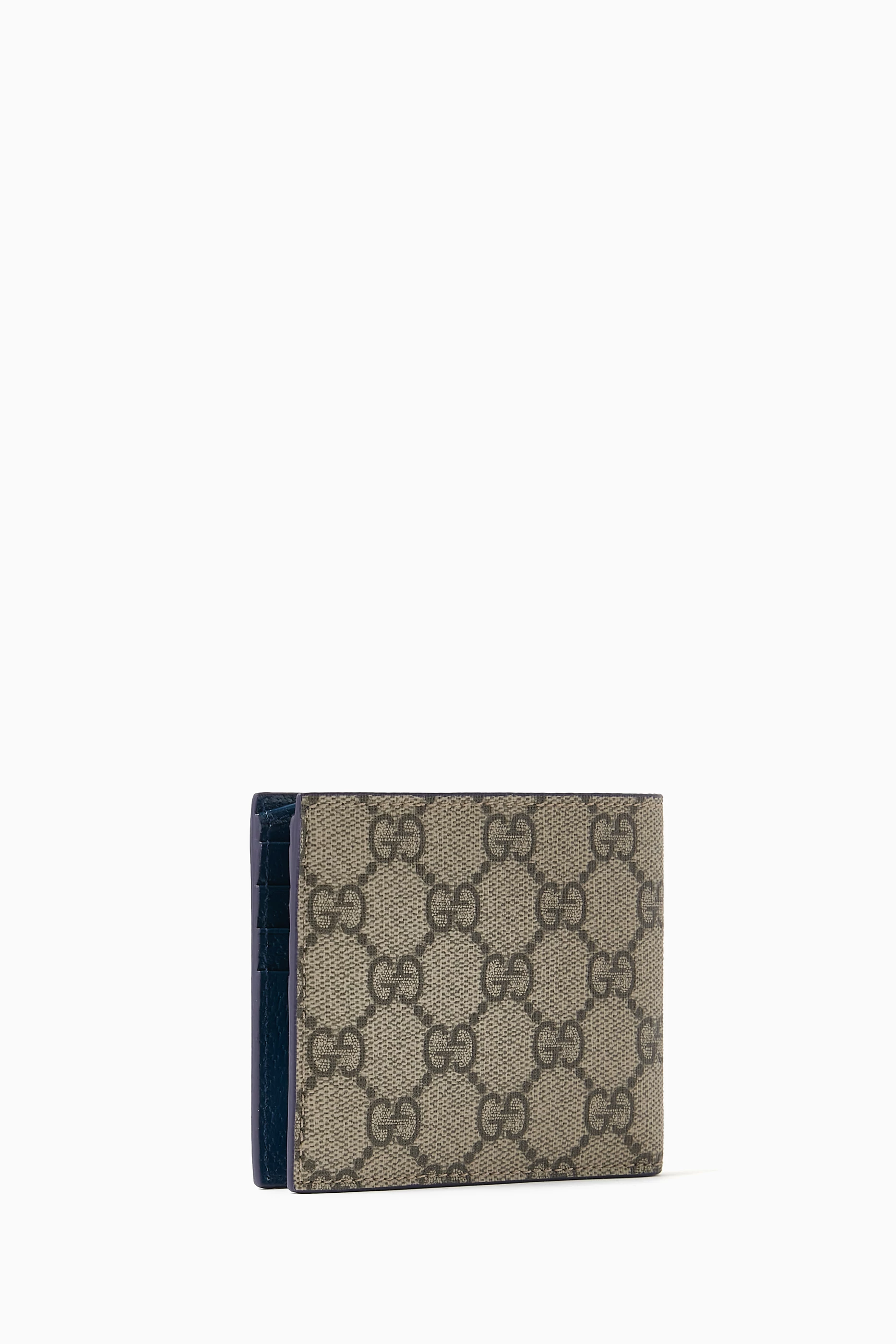 Gucci gg supreme canvas bifold wallet clearance