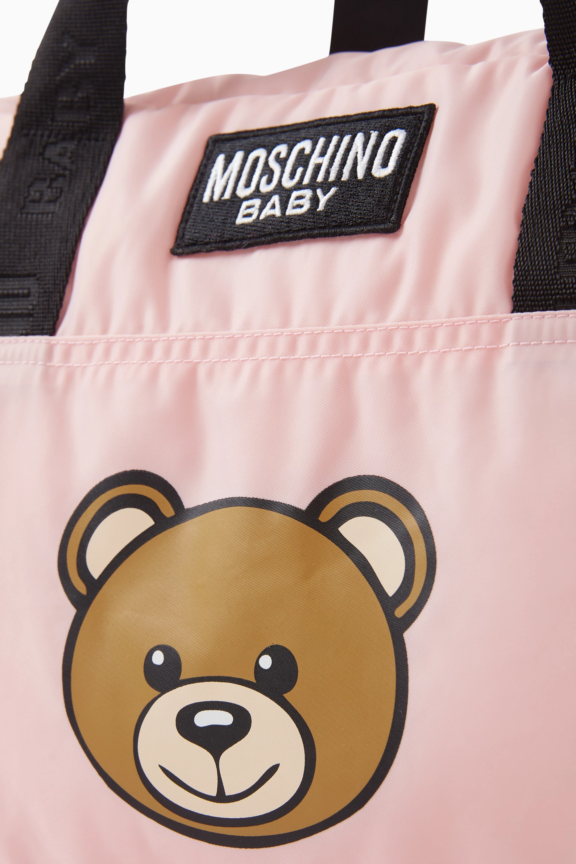 Buy Moschino Pink Teddy Bear Changing Bag for Kids in Qatar