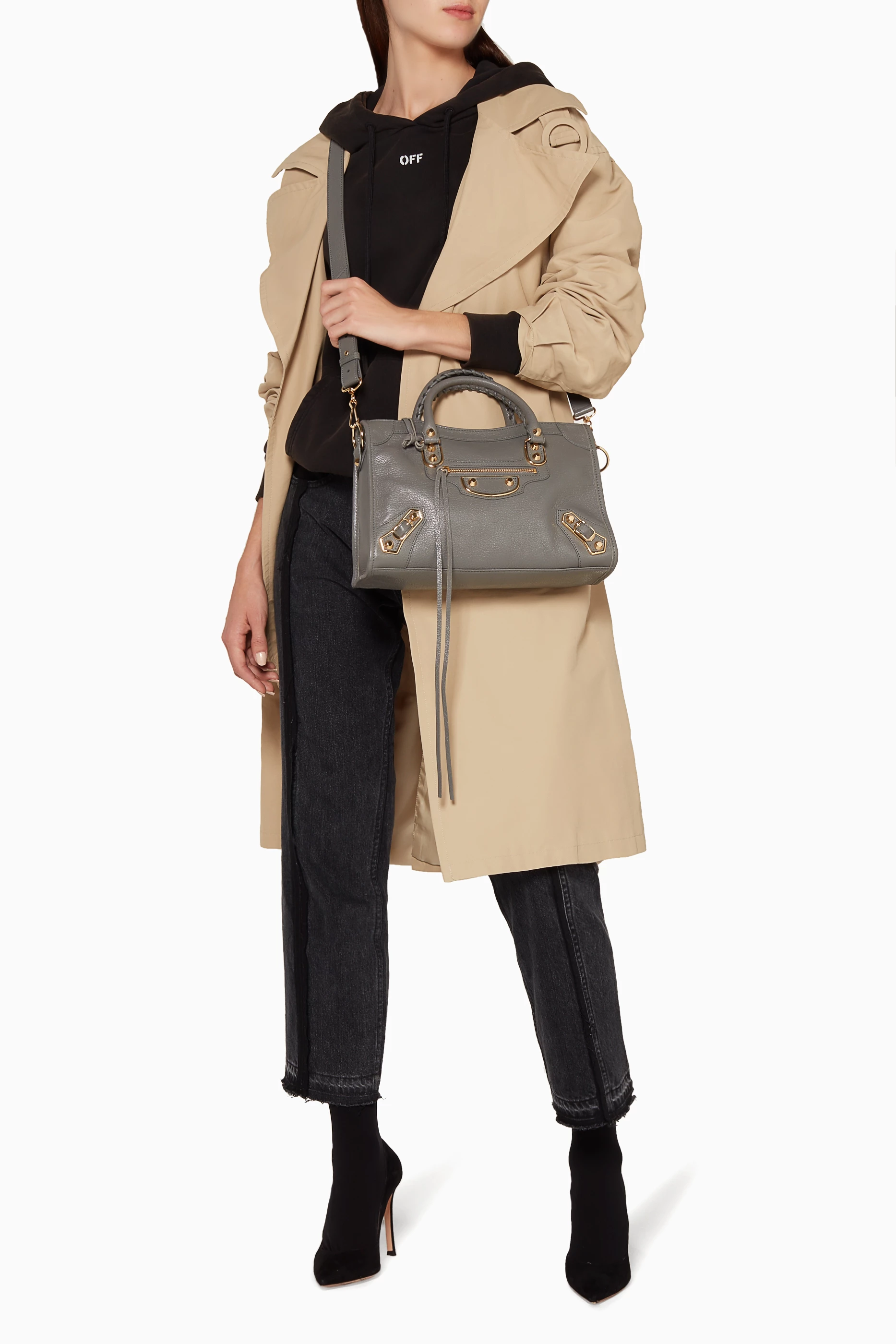 Balenciaga city small grey online