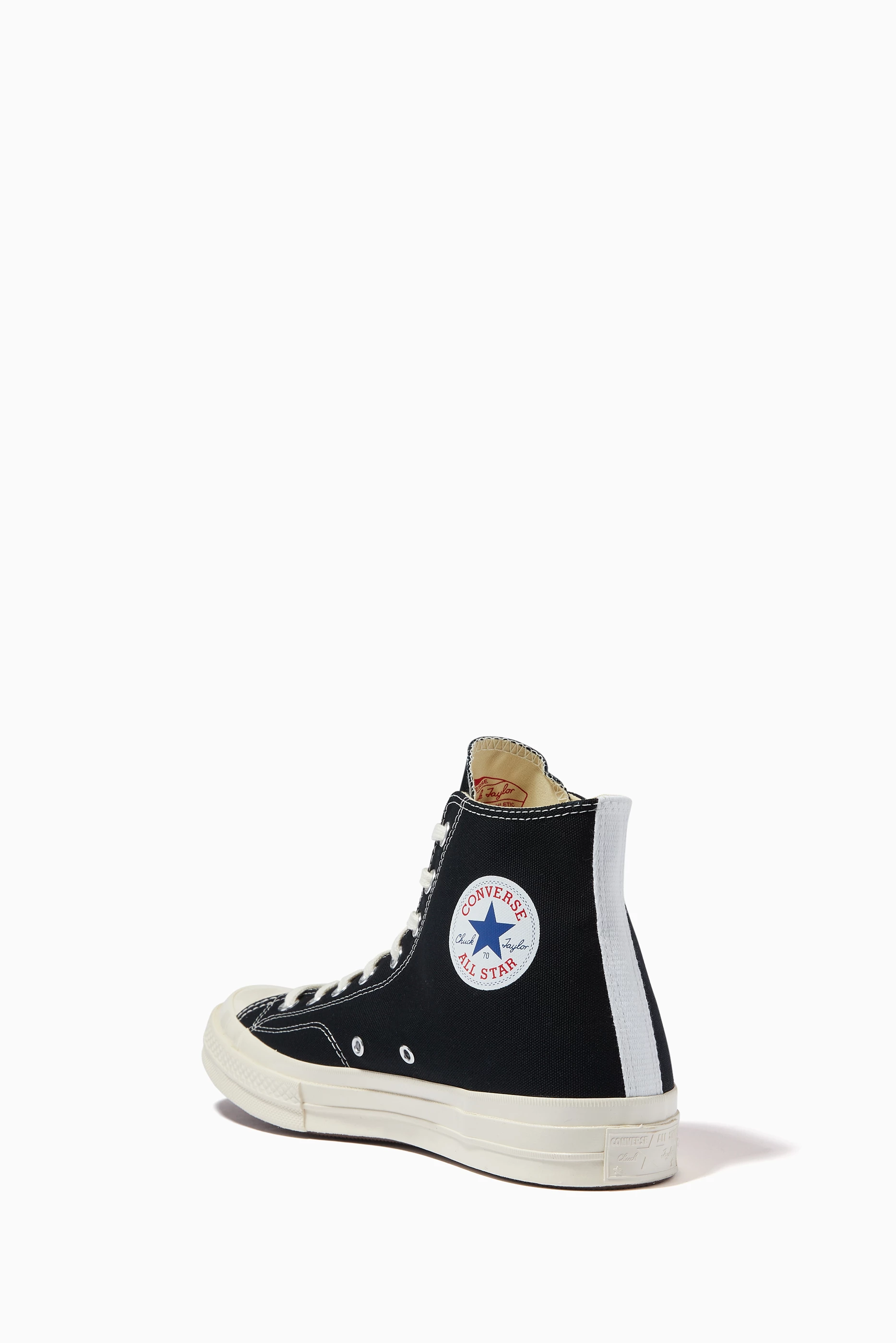 Buy Comme des Garcons PLAY Black x Converse Chuck 70 High Top Sneakers in Canvas For Men Online Ounass Qatar