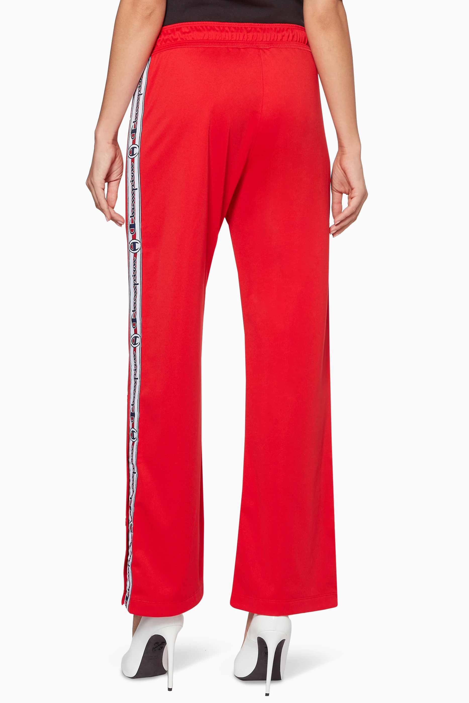 Buy Champion Red Red Side Stripe Track Pants For Women Online Ounass Qatar