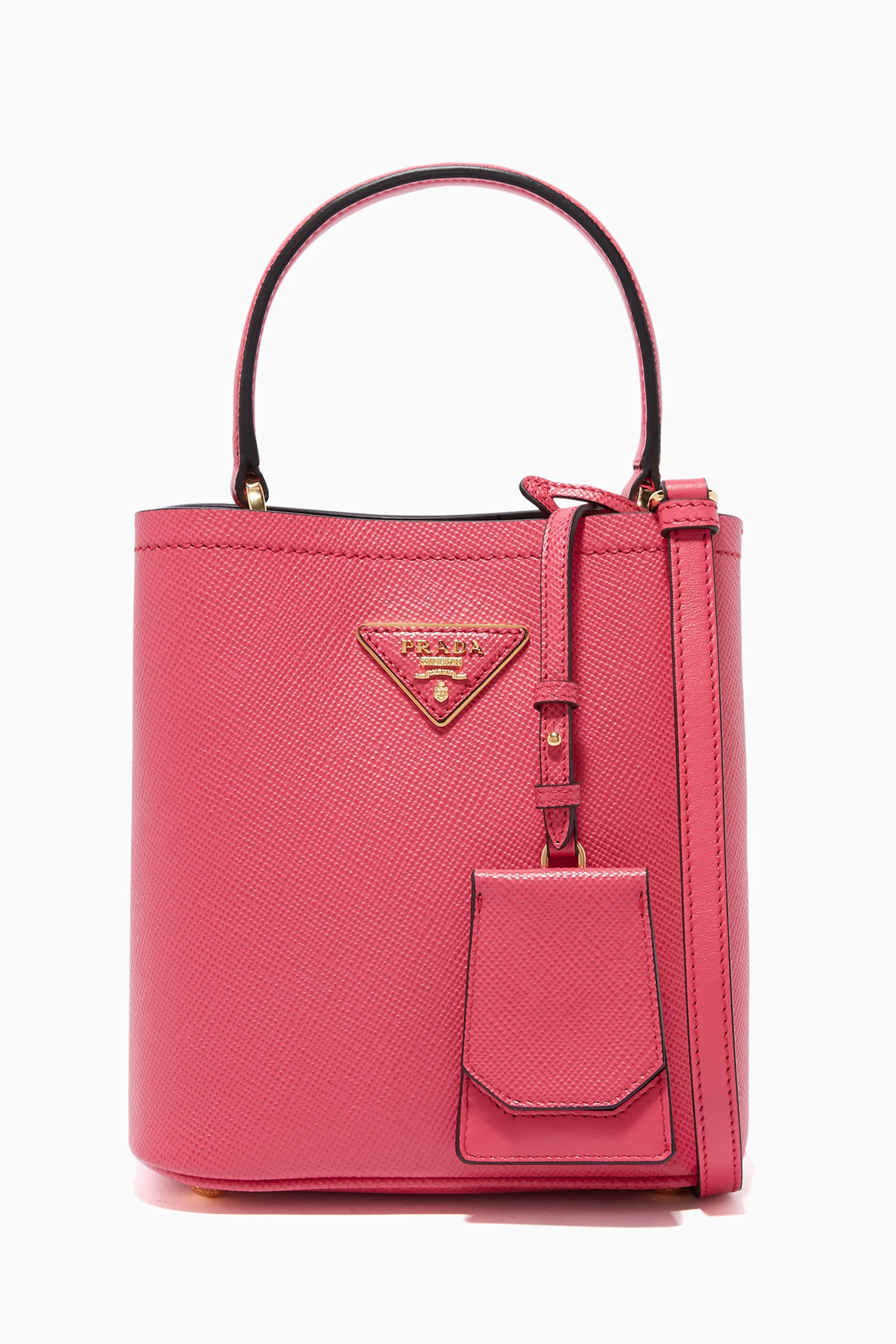 Prada bucket bag pink sales