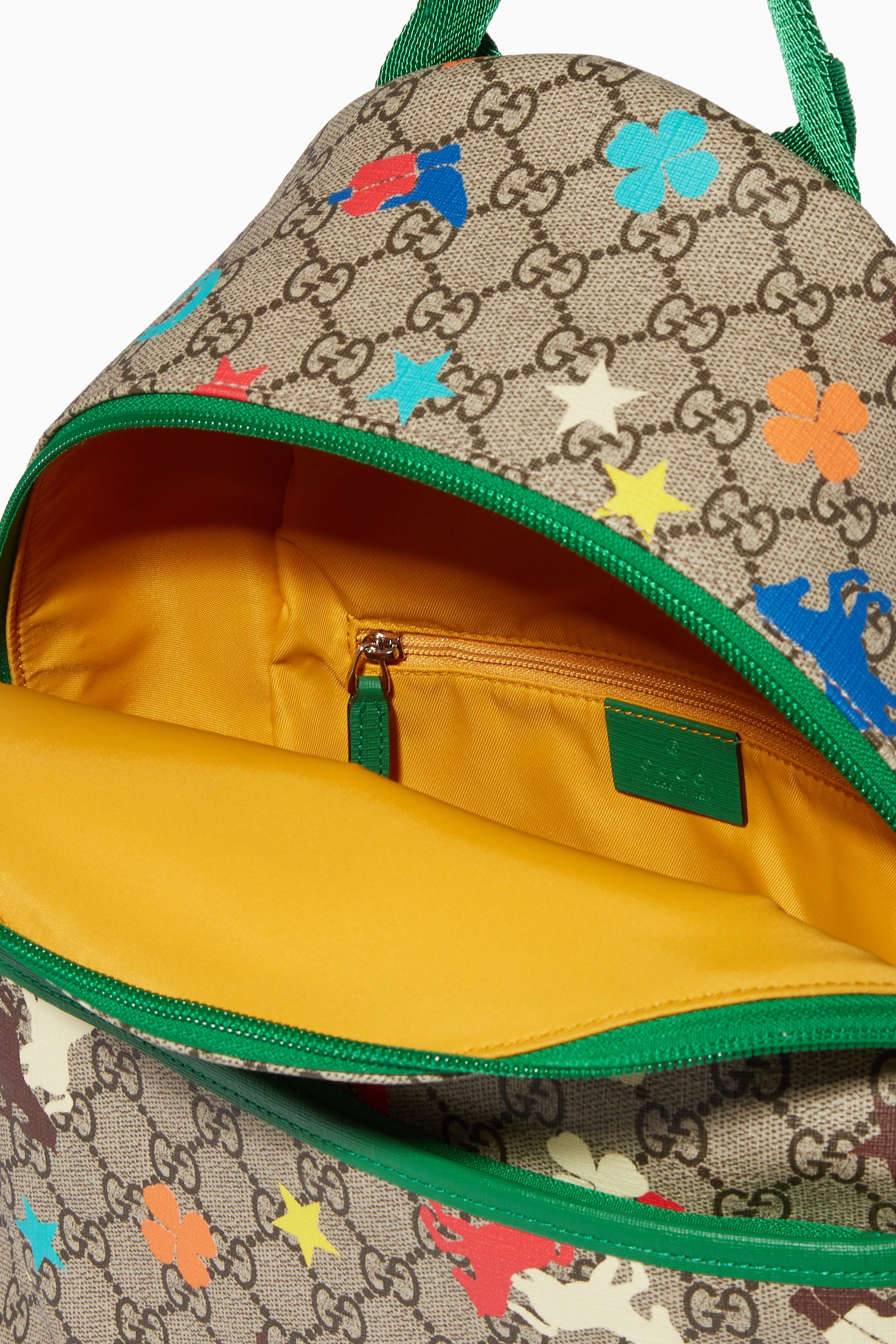 Buy Gucci Neutral Junior GG Logo Multi coloured Backpack For Girls Online Ounass Qatar