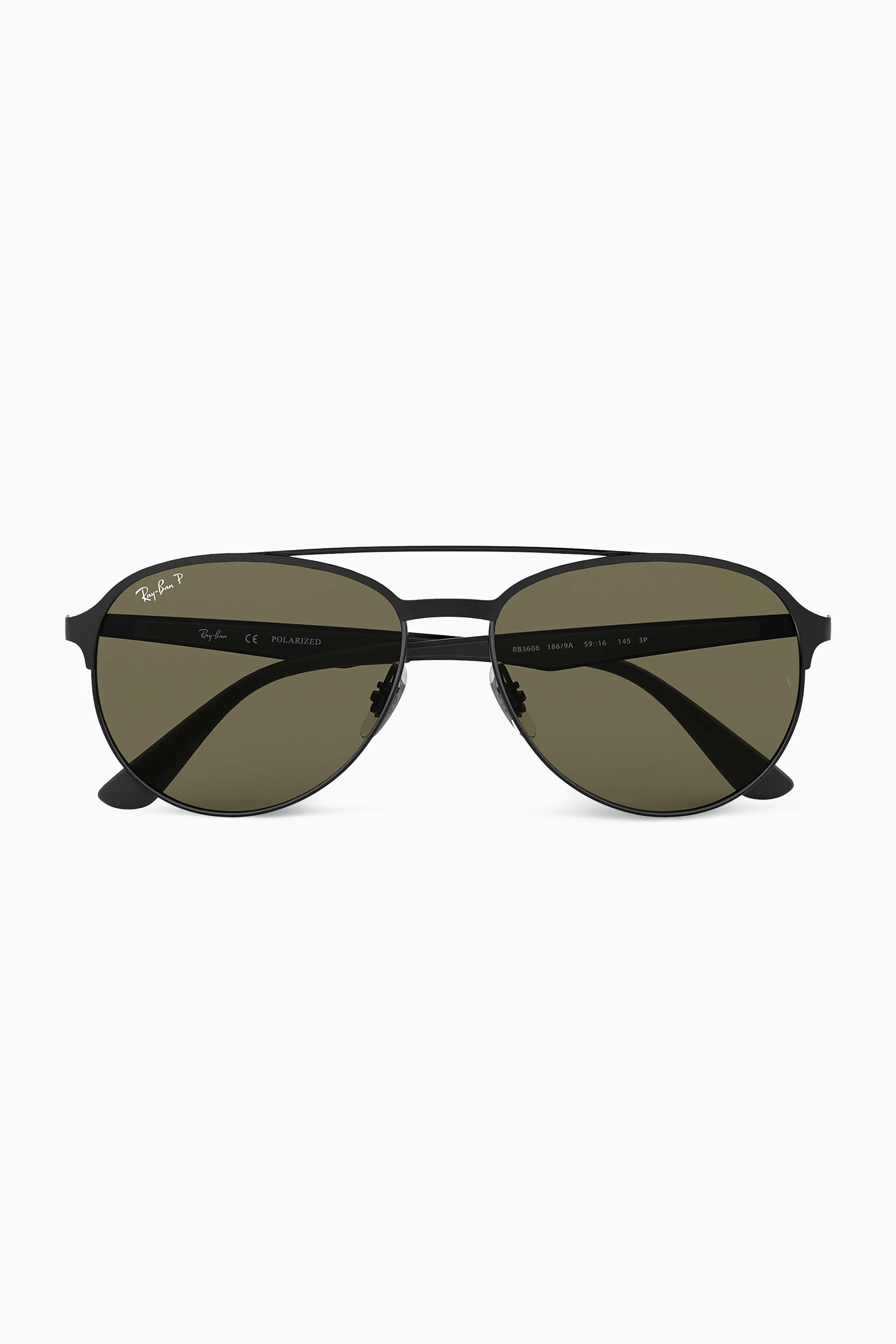 Buy Ray-Ban Black RB3606 Aviator™ Polarized Classic Sunglasses For
