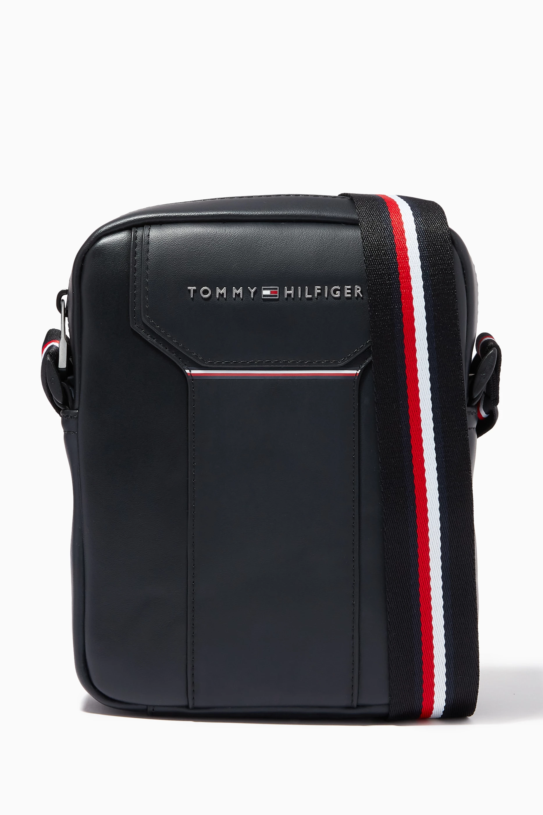 Buy Tommy Hilfiger Black Commuter Small Reporter Bag in Faux Leather For Men Online Ounass Qatar