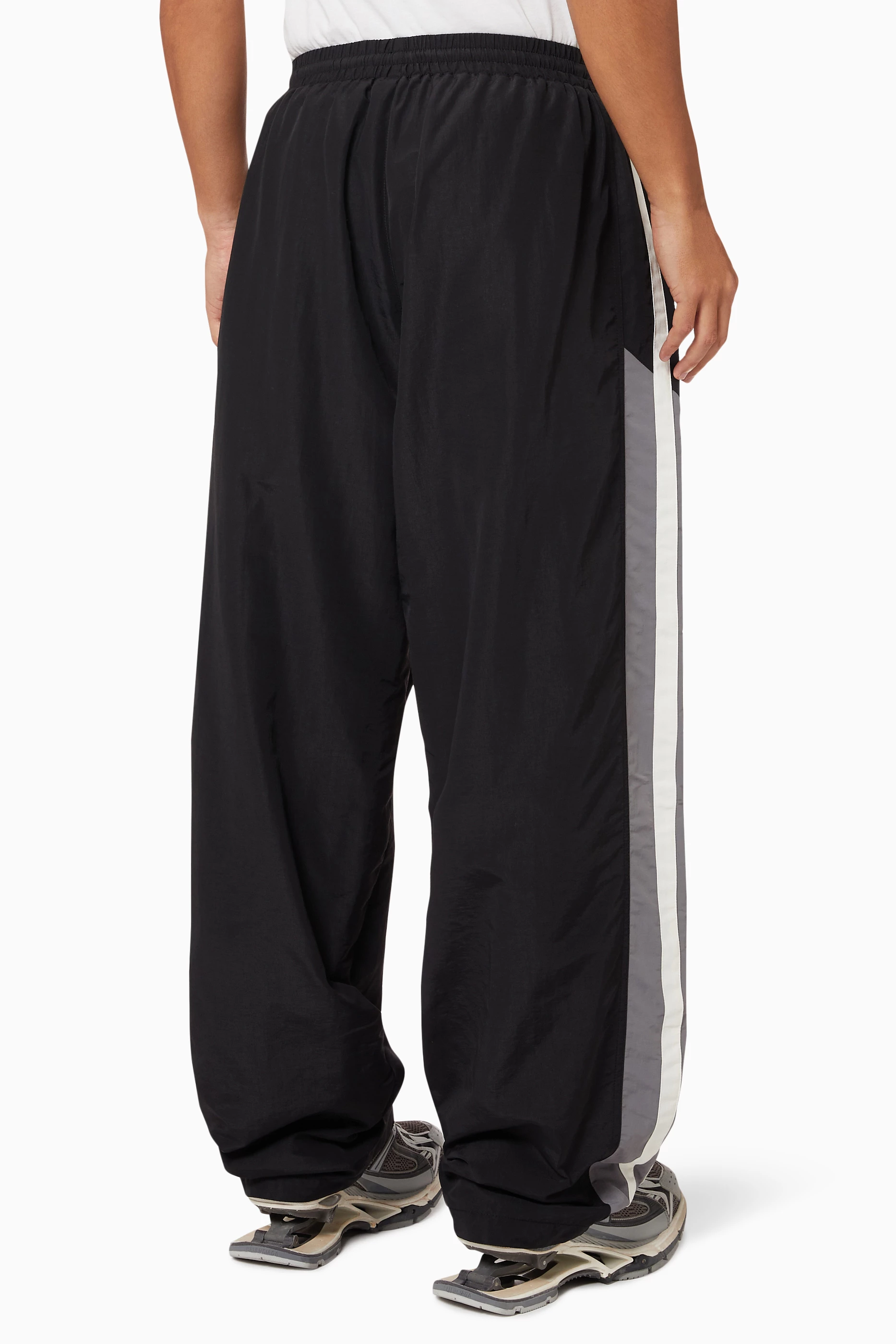Buy Balenciaga Black Sporty B Tracksuit Pants in Nylon For Men