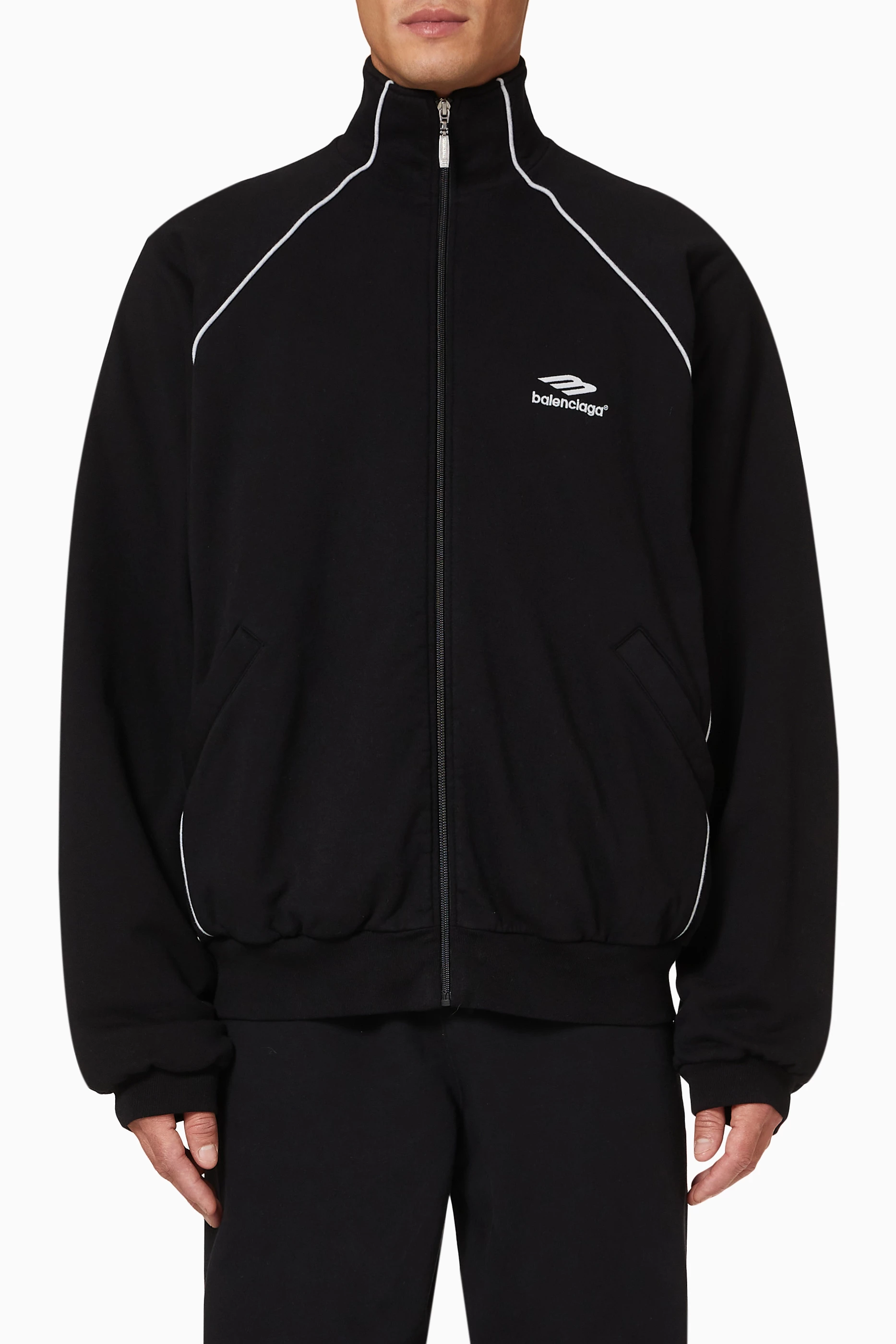 ジャケット・アウター BALENCIAGA Oversized Tracksuit Jacket Jacket Balenciaga Tracksuit Jacket 697954-TMVA6-1000 From 1015.95