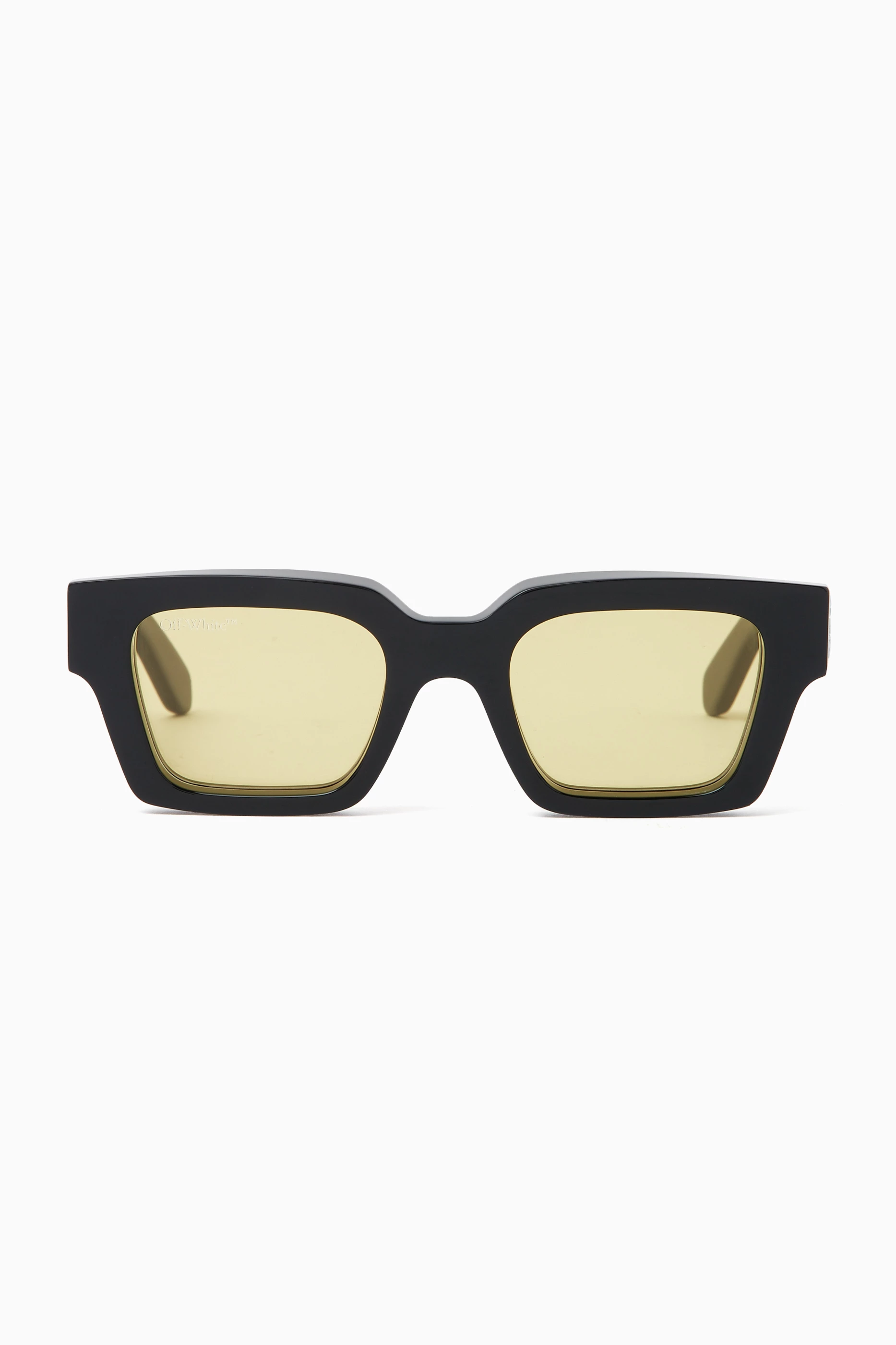 Buy Off-White Yellow Virgil Sunglasses in Acetate For Men Online  