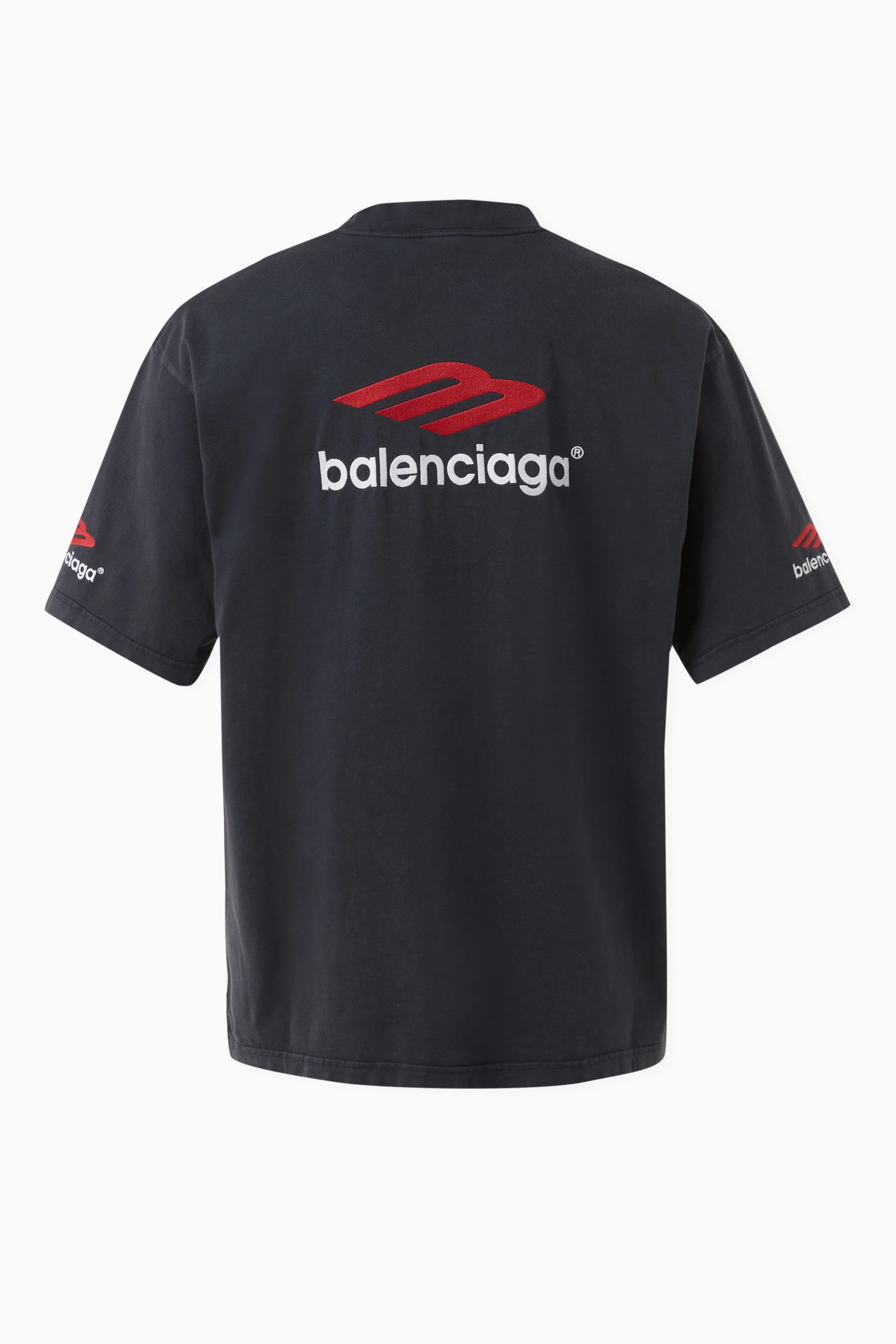 Buy Balenciaga Black 3B Sports Icon Medium-fit T-Shirt in