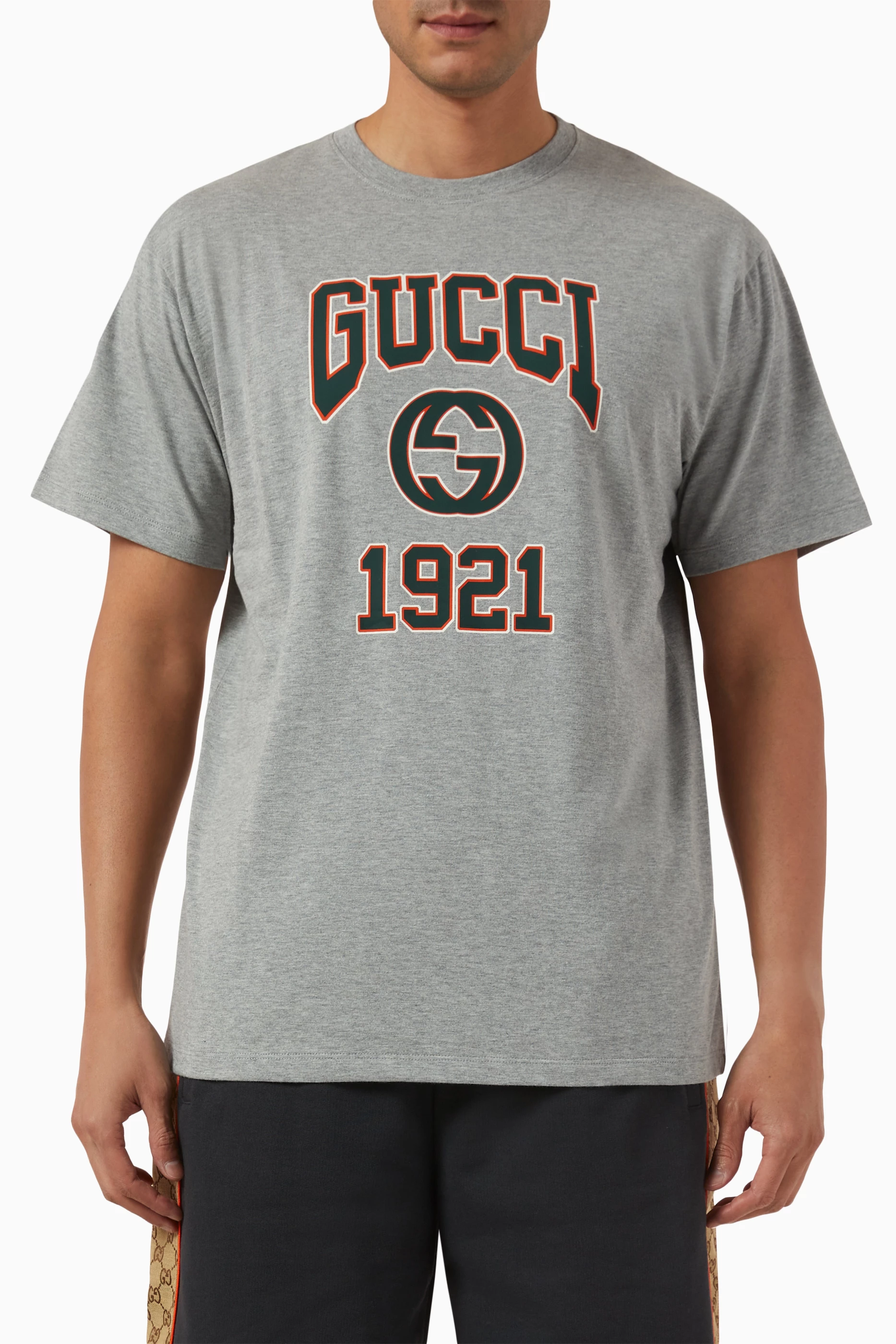Gray gucci t shirt clearance