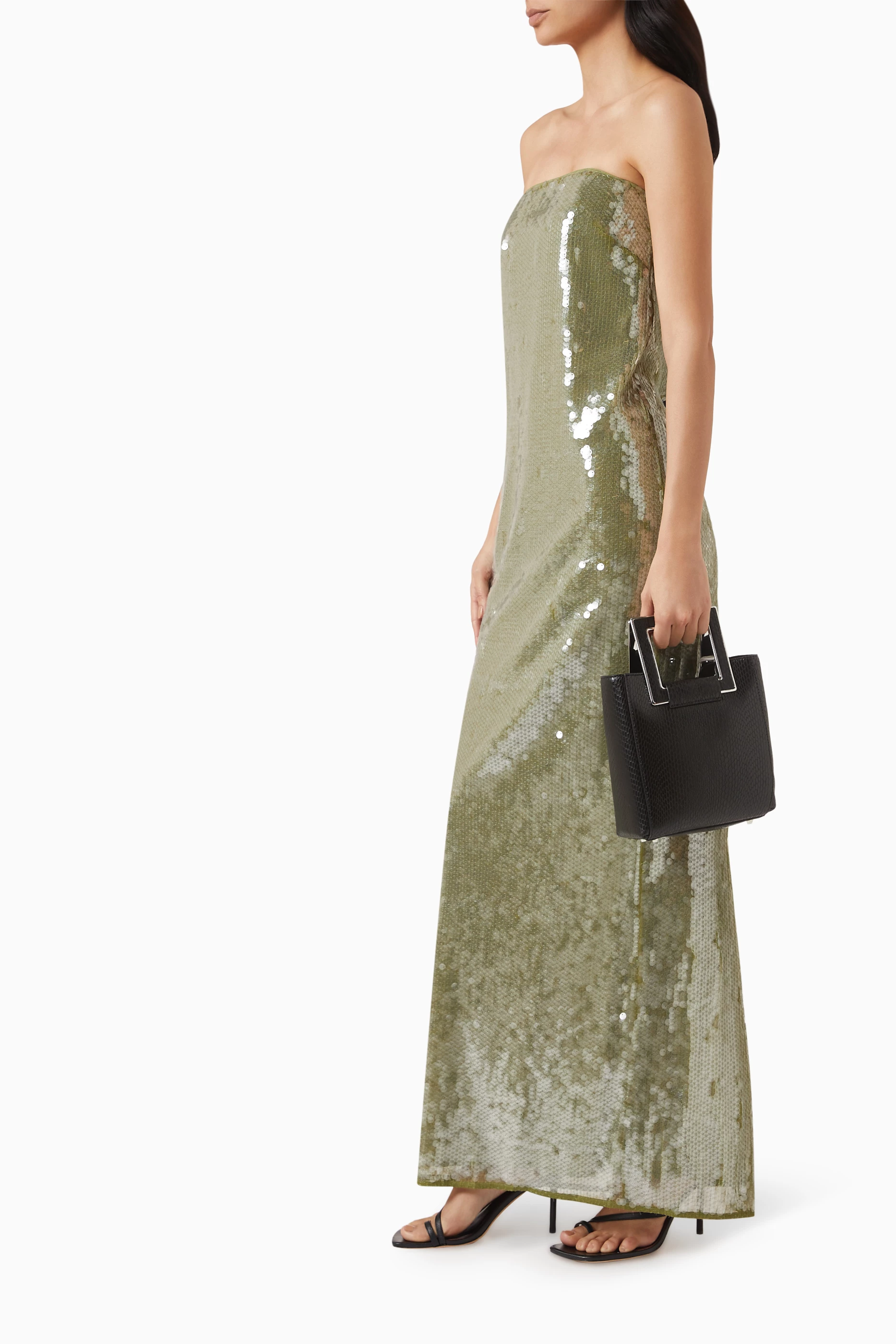 formal dress for women midi Semi-Formal Midi Party Dress with Short Sleeves Black / 12 main image 0
