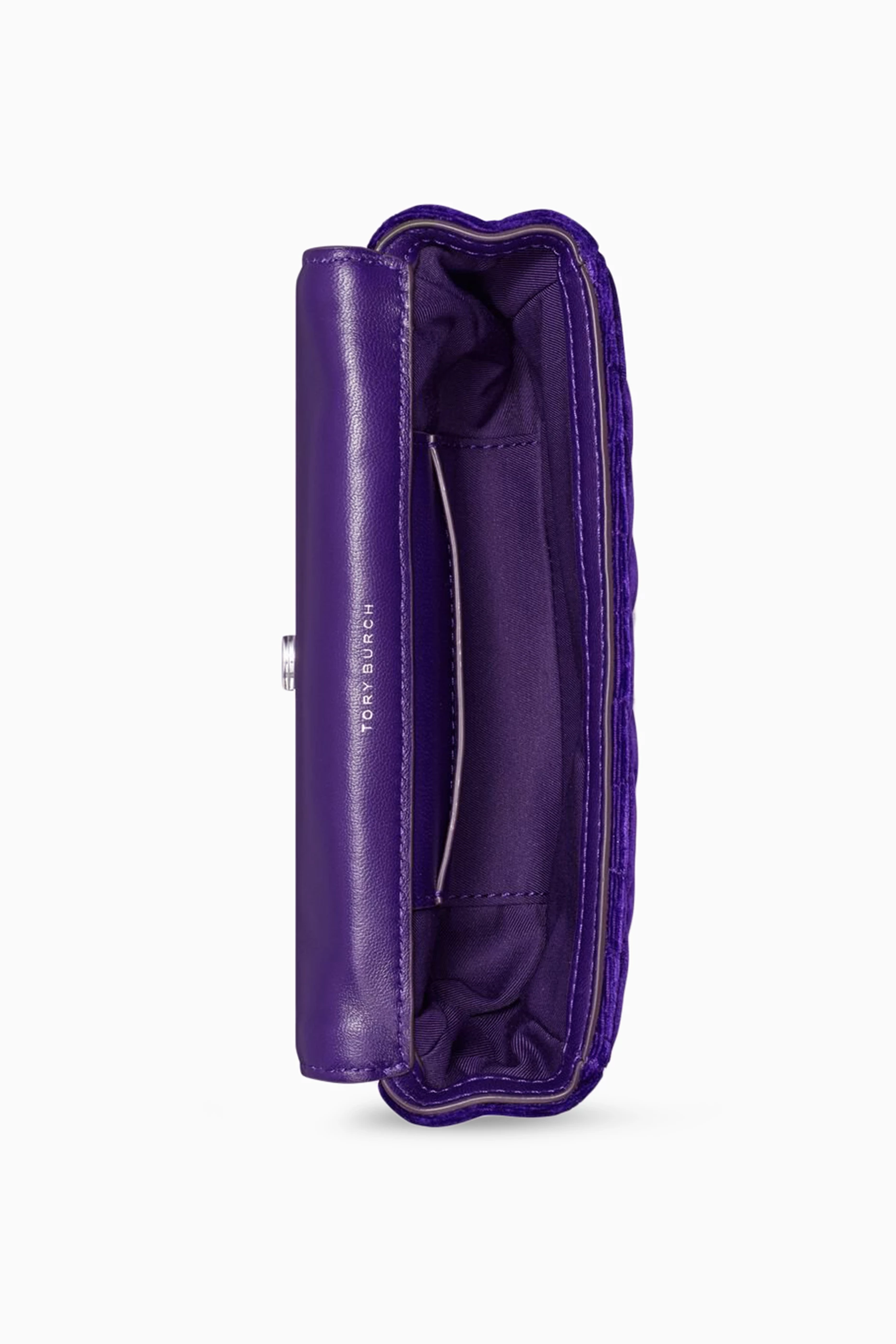 Buy Tory Burch Purple Mini Kira Flap Bag in Velvet For Women Online Ounass Qatar