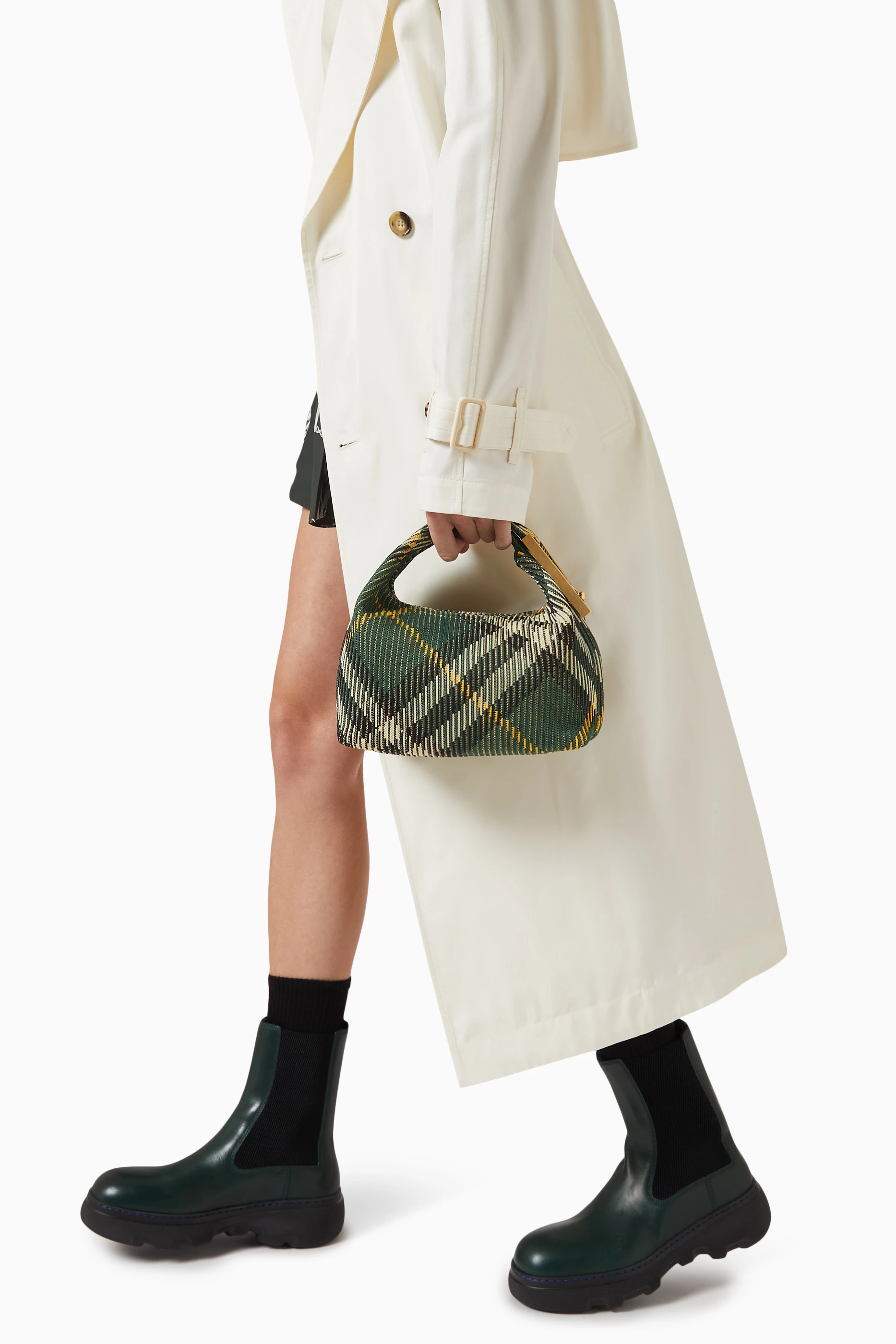 ハンドバッグ BURBERRY PEG MEDIUM TECHNICAL KNIT HANDBAG BURBERRY MEDIUM PEG BAG - 海外通販のBUYMA