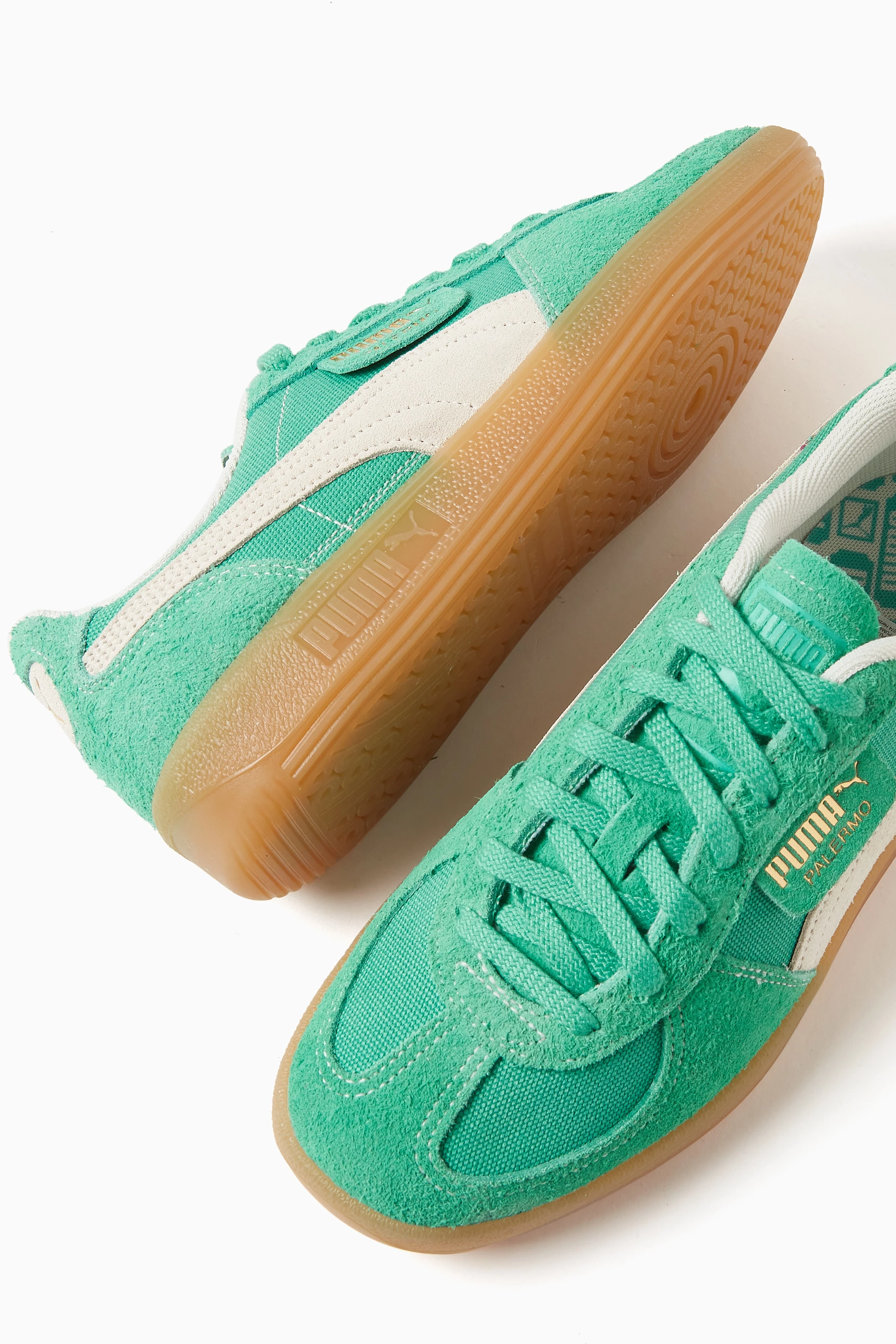 Buy Puma Green Palermo Vintage Sneakers For Men Online Ounass Qatar
