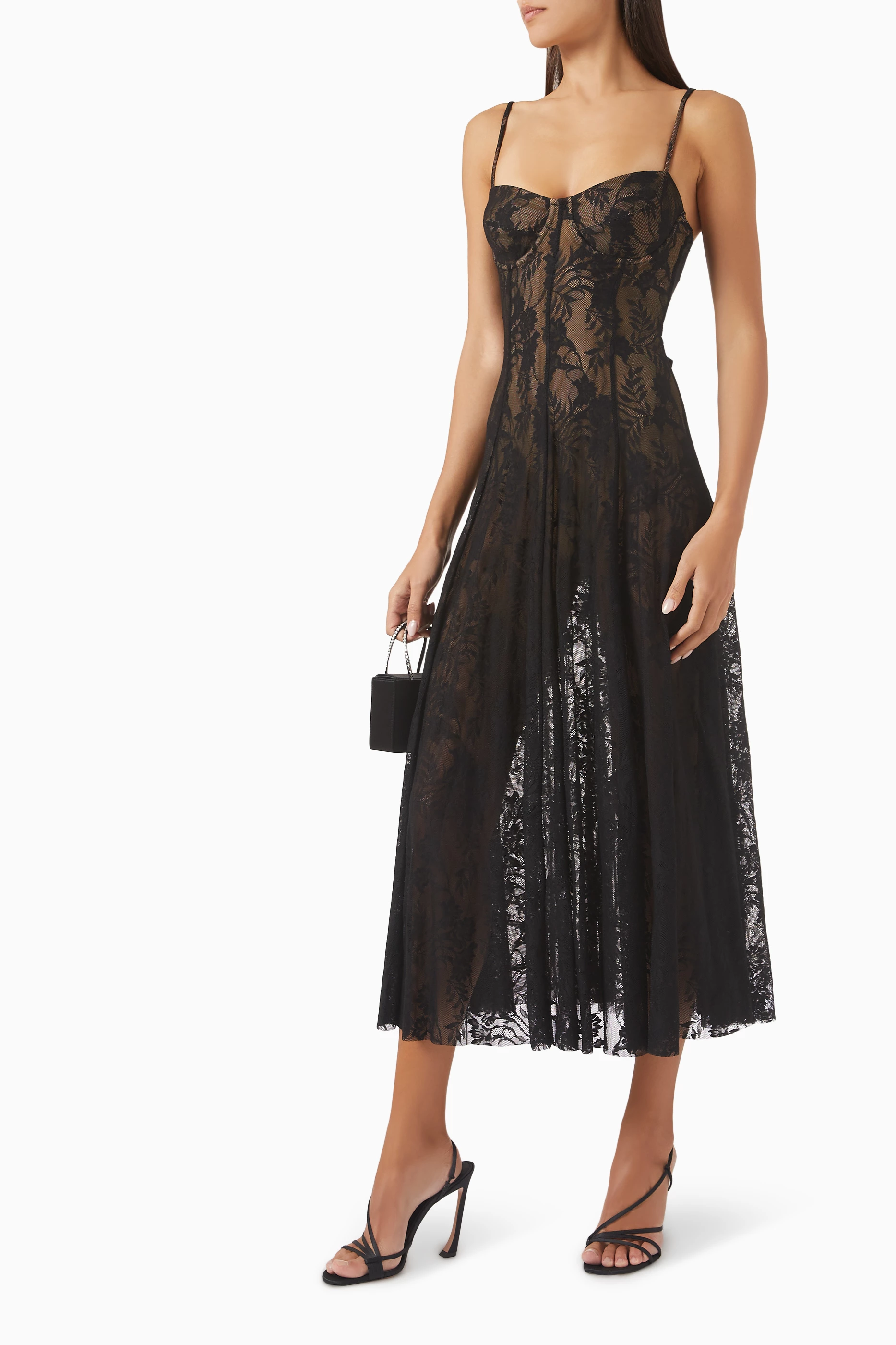 Buy Norma Kamali Black Bodysuit-style Maxi Dress in Stretch