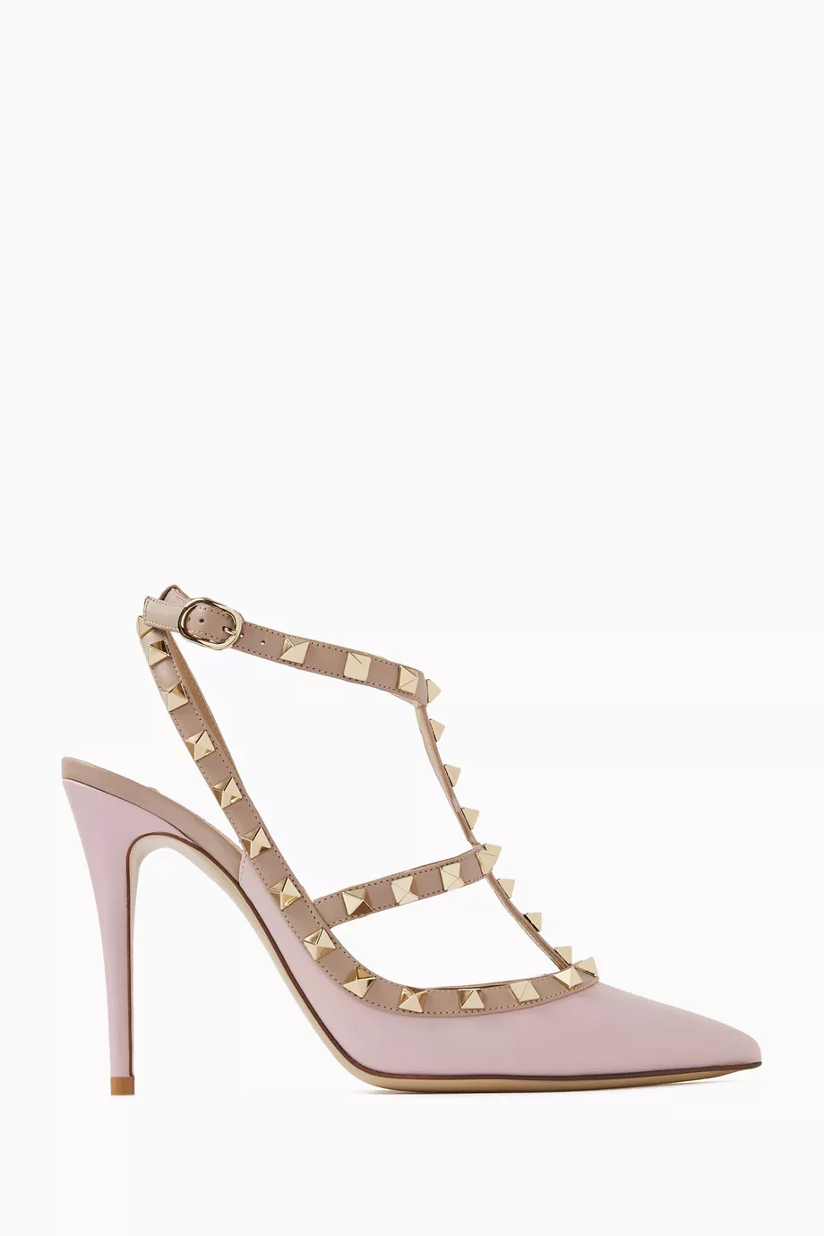 Valentino rockstud shoes pink discount