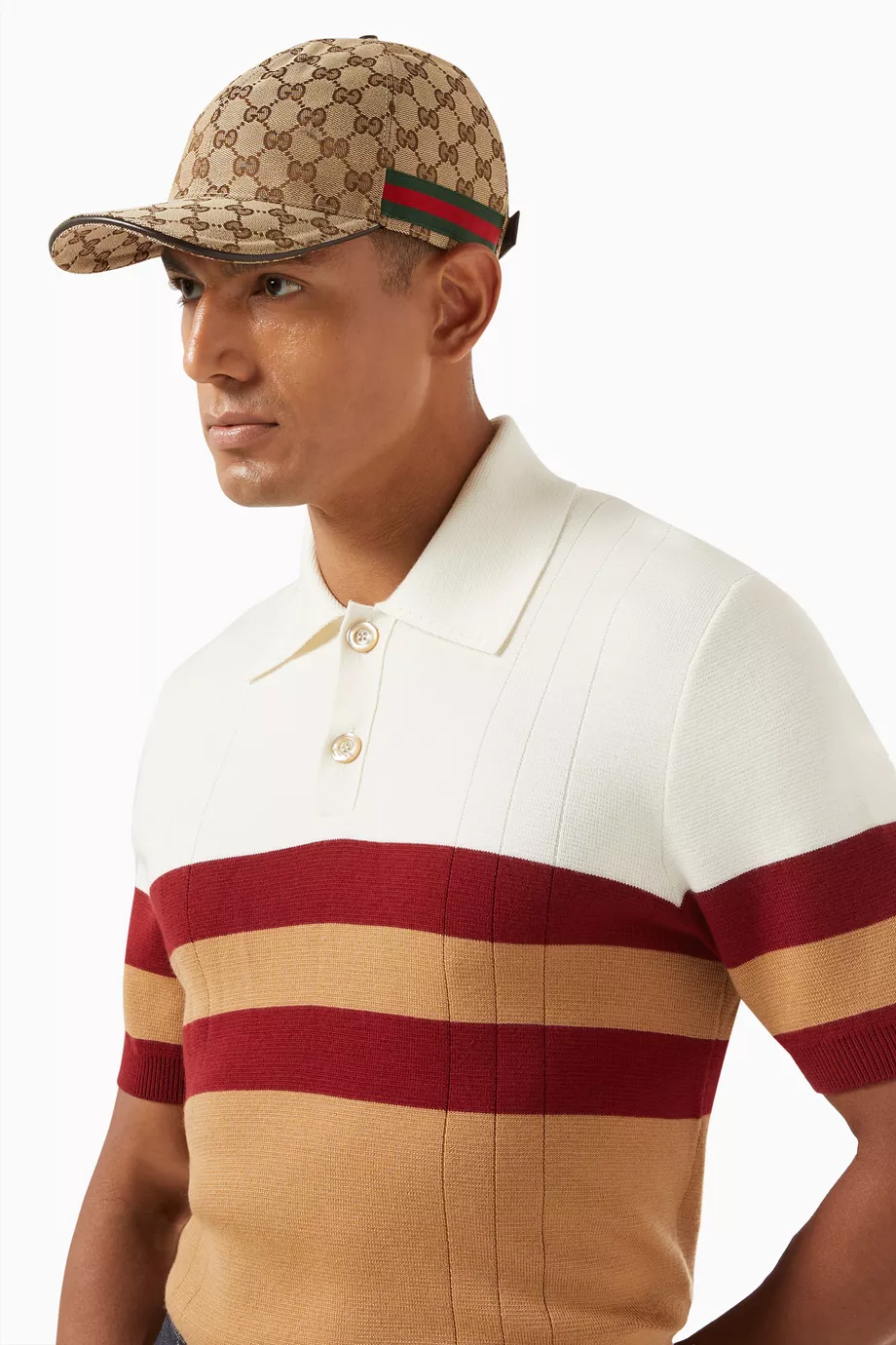 Buy Gucci Multicolour GG Baseball Hat in Canvas for Men in Qatar