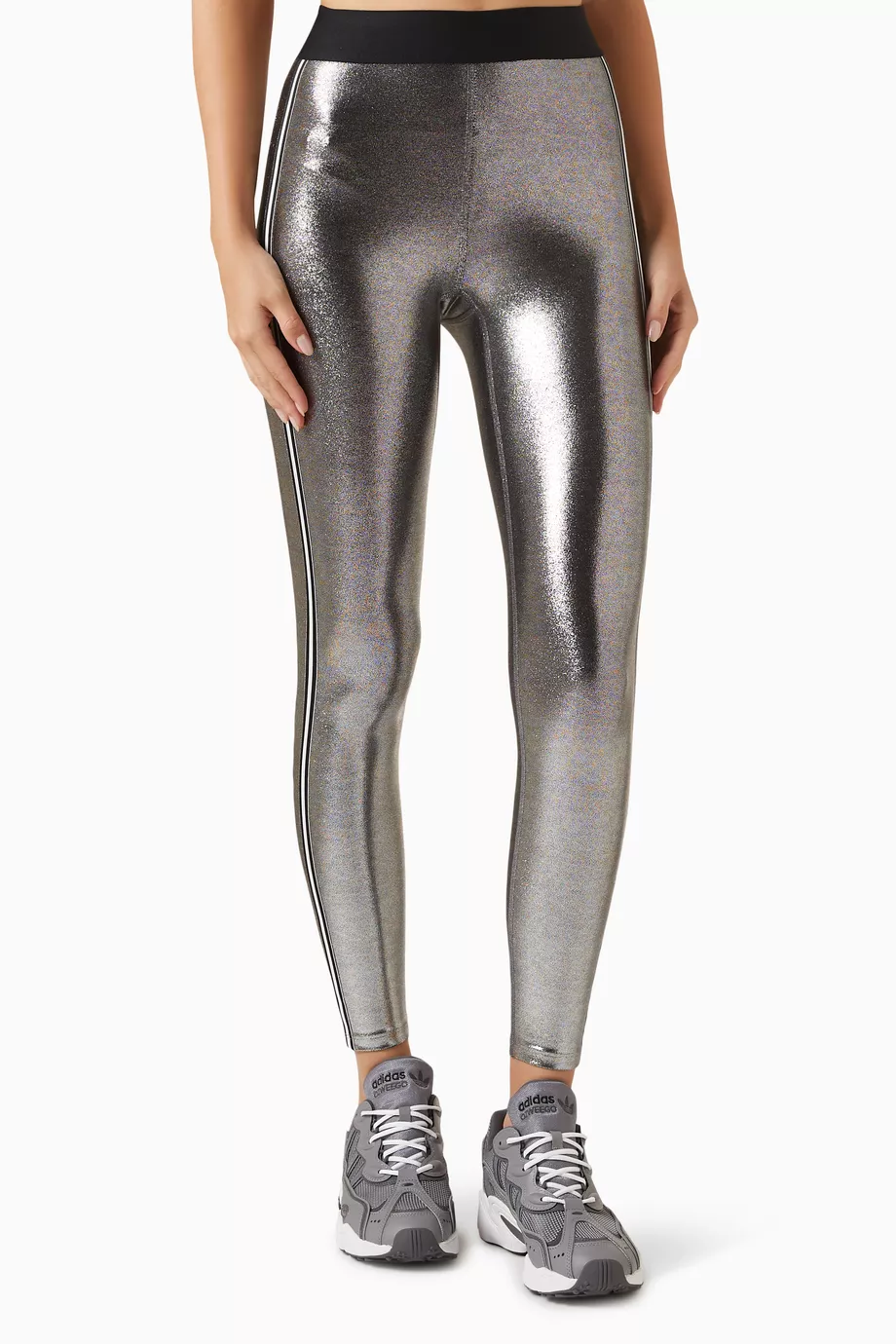 Buy Heroine Sport Silver Jetset Leggings in Metallic Fabric for Women in  Qatar