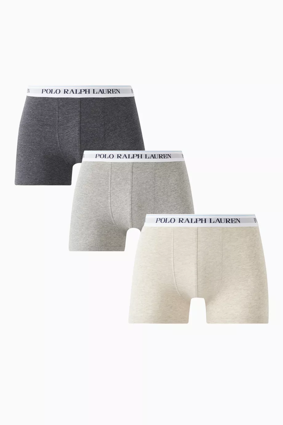 Buy Polo Ralph Lauren Multicolour Classic Trunks in Stretch Cotton, Set of 3  for Men in Qatar