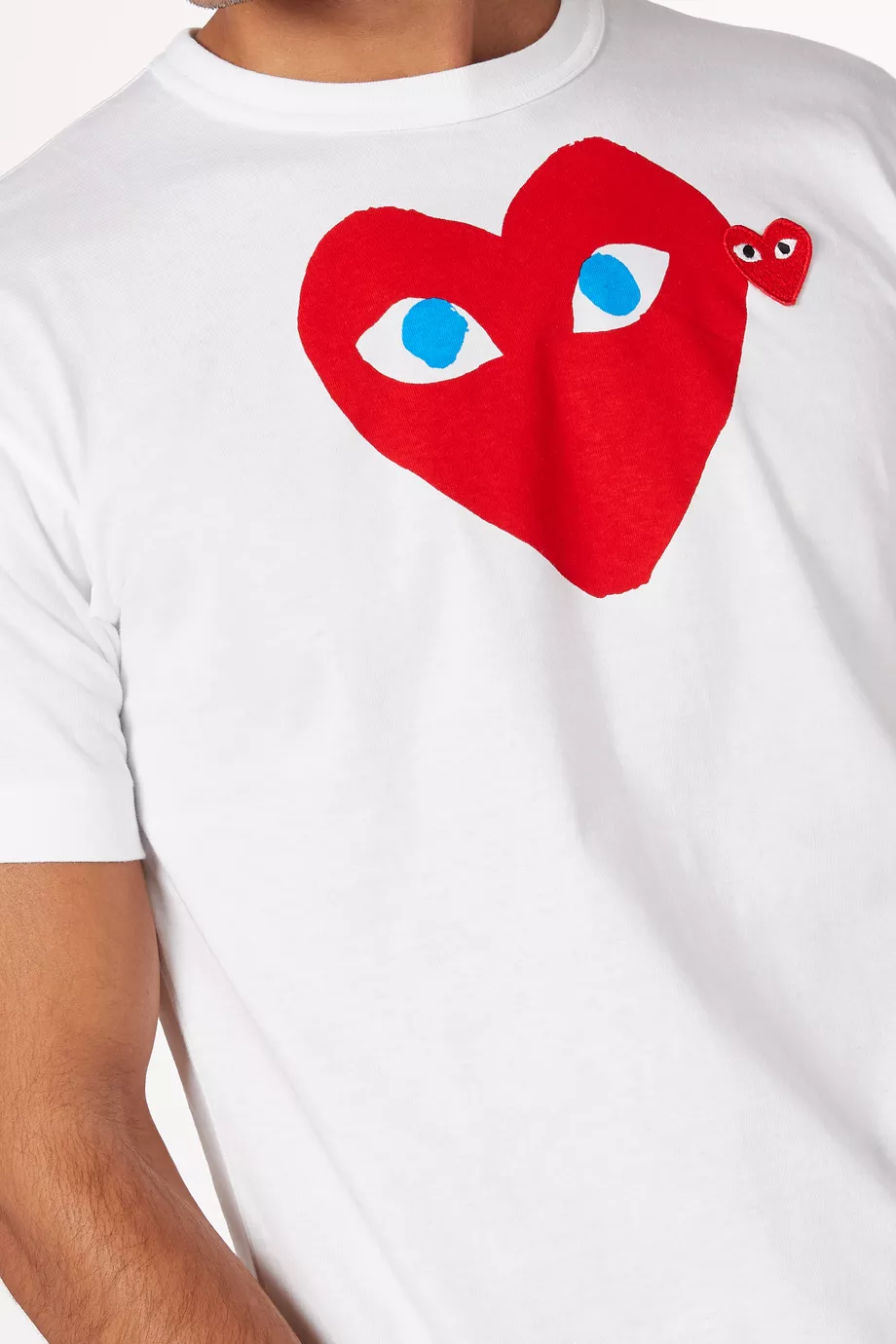 Buy Comme des Garcons PLAY White Heart Eyes Cotton T Shirt For Men Online Ounass Qatar