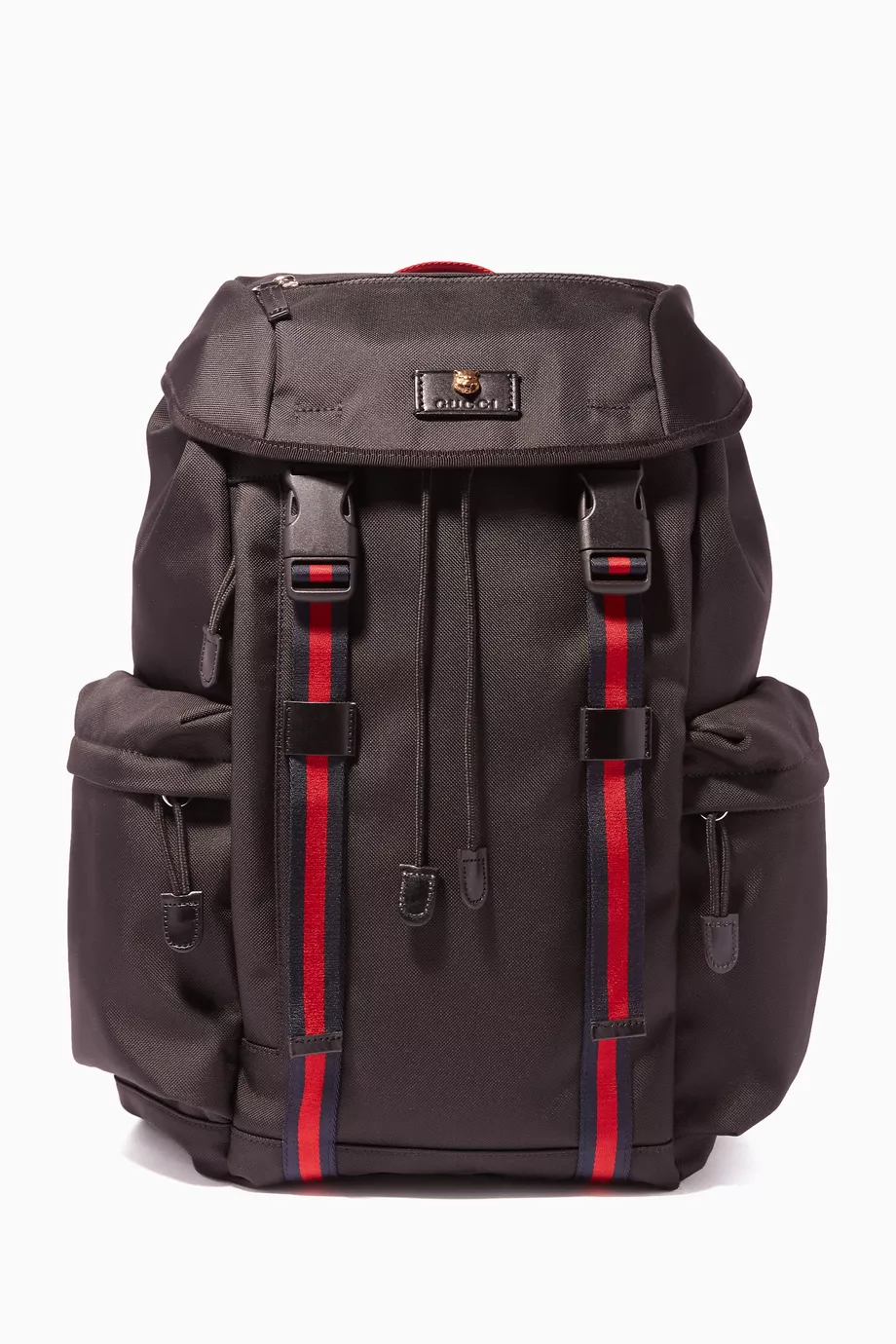 Buy Gucci Black Black Techno Canvas Backpack For Men Online Ounass Qatar