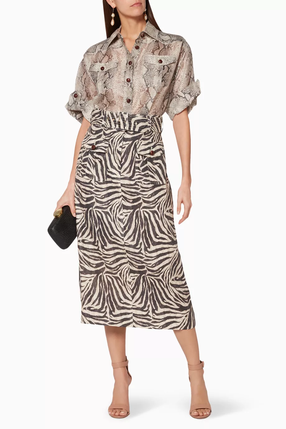 zimmermann corsage corsage safari dress