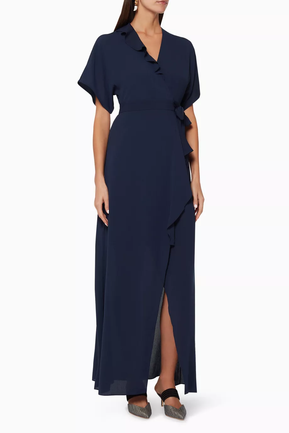 Whistles nova frill wrap dress store