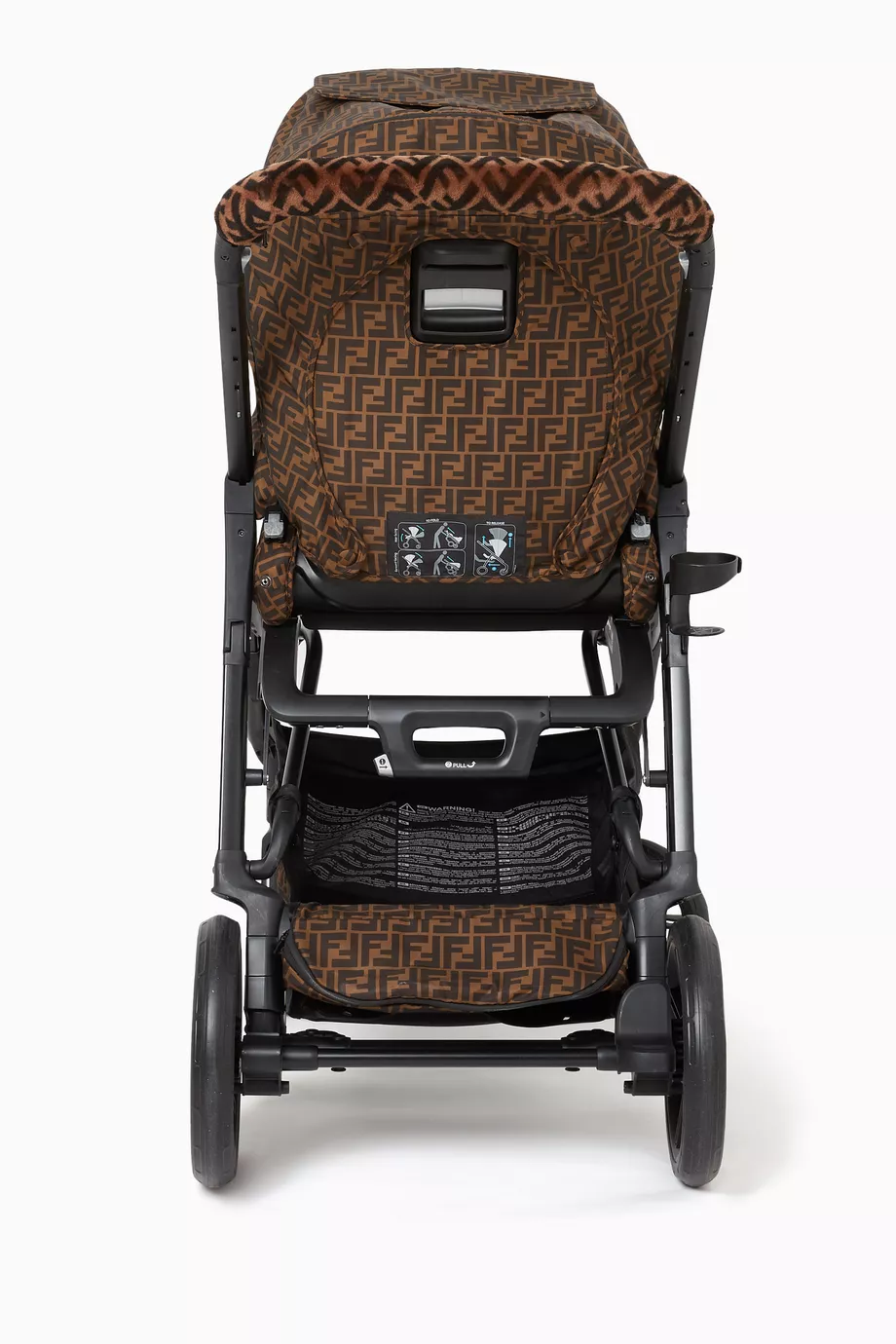 Buy Fendi Brown FF Logo Reclinable Stroller For Baby Boys Online