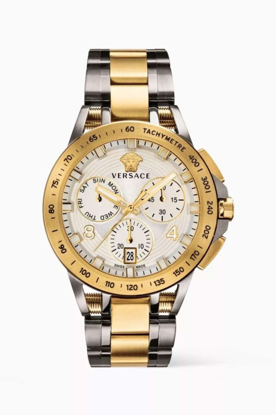 Buy Versace Gold Sport Tech Chronograph Watch For Men Online Ounass Qatar