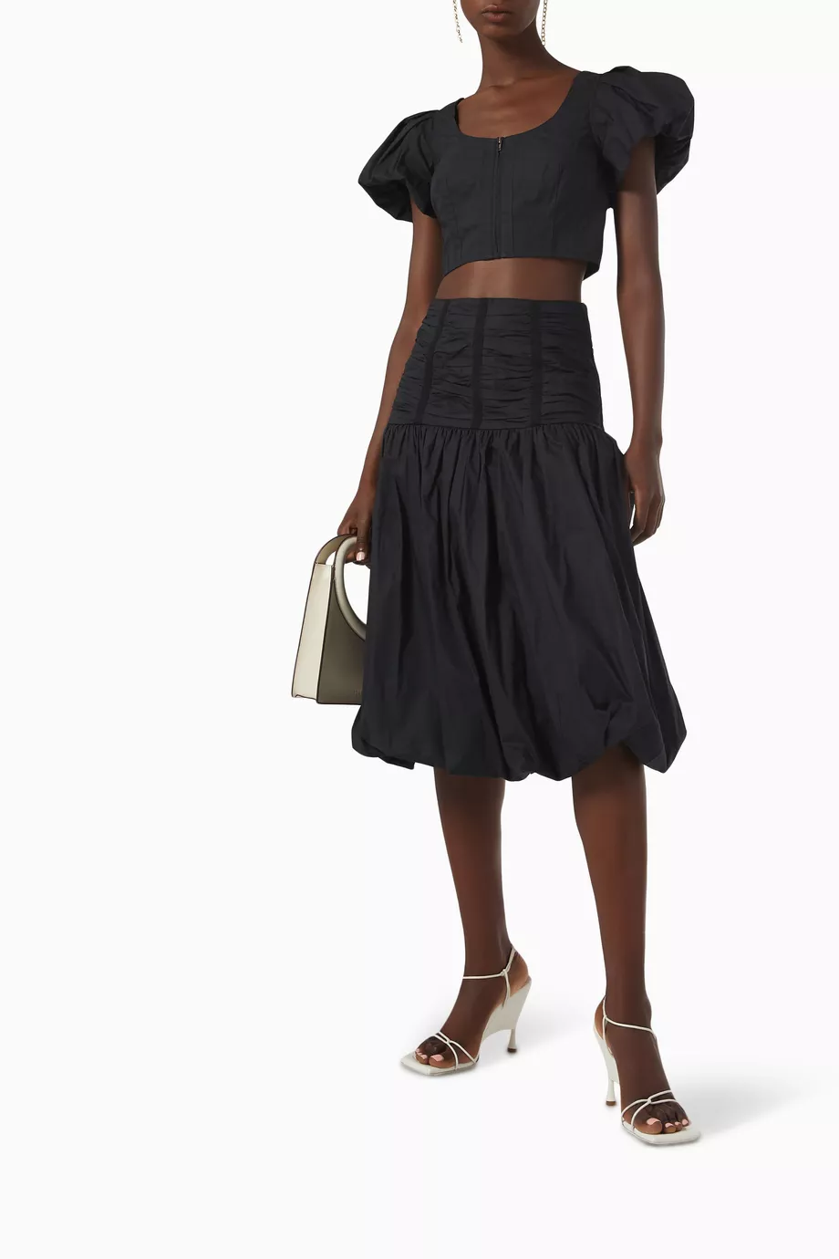 Buy Ulla Johnson Black Kalena Top in Cotton For Women Online 