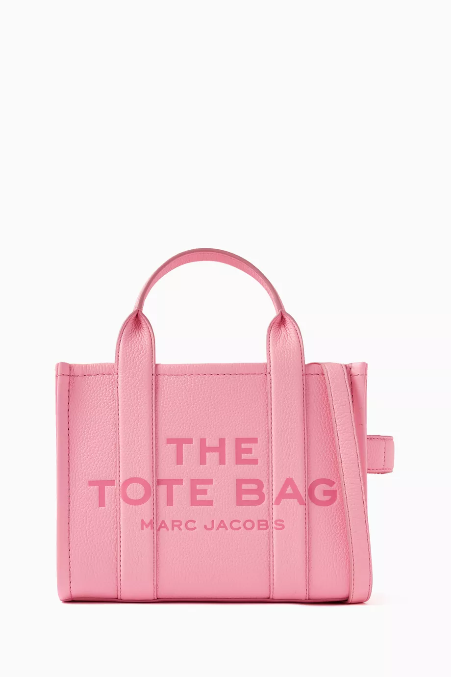 Buy Marc Jacobs Pink The Small Tote Bag in Leather For Women Online Ounass Qatar
