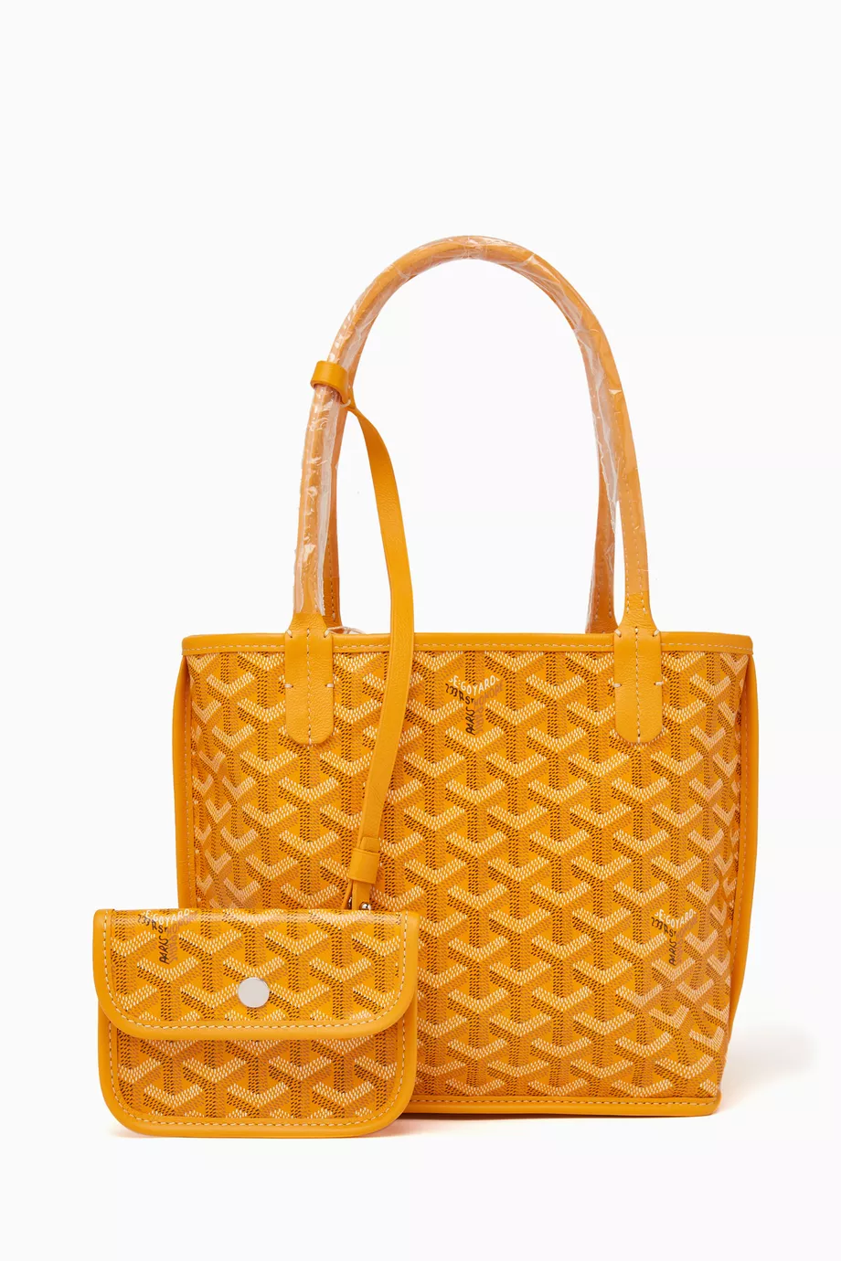 Buy Goyard Pre Loved Yellow Unused Anjou Mini Tote Bag in Goyardine Fabric For Women Online Ounass Qatar