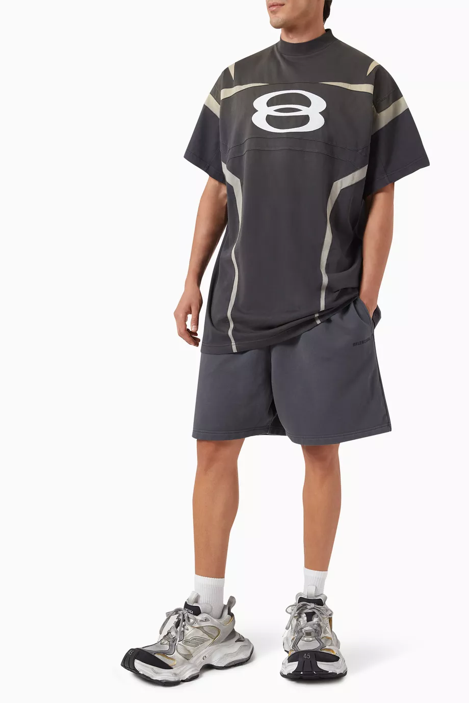 Buy Balenciaga Black Unity Sports Icon Biker Oversized T