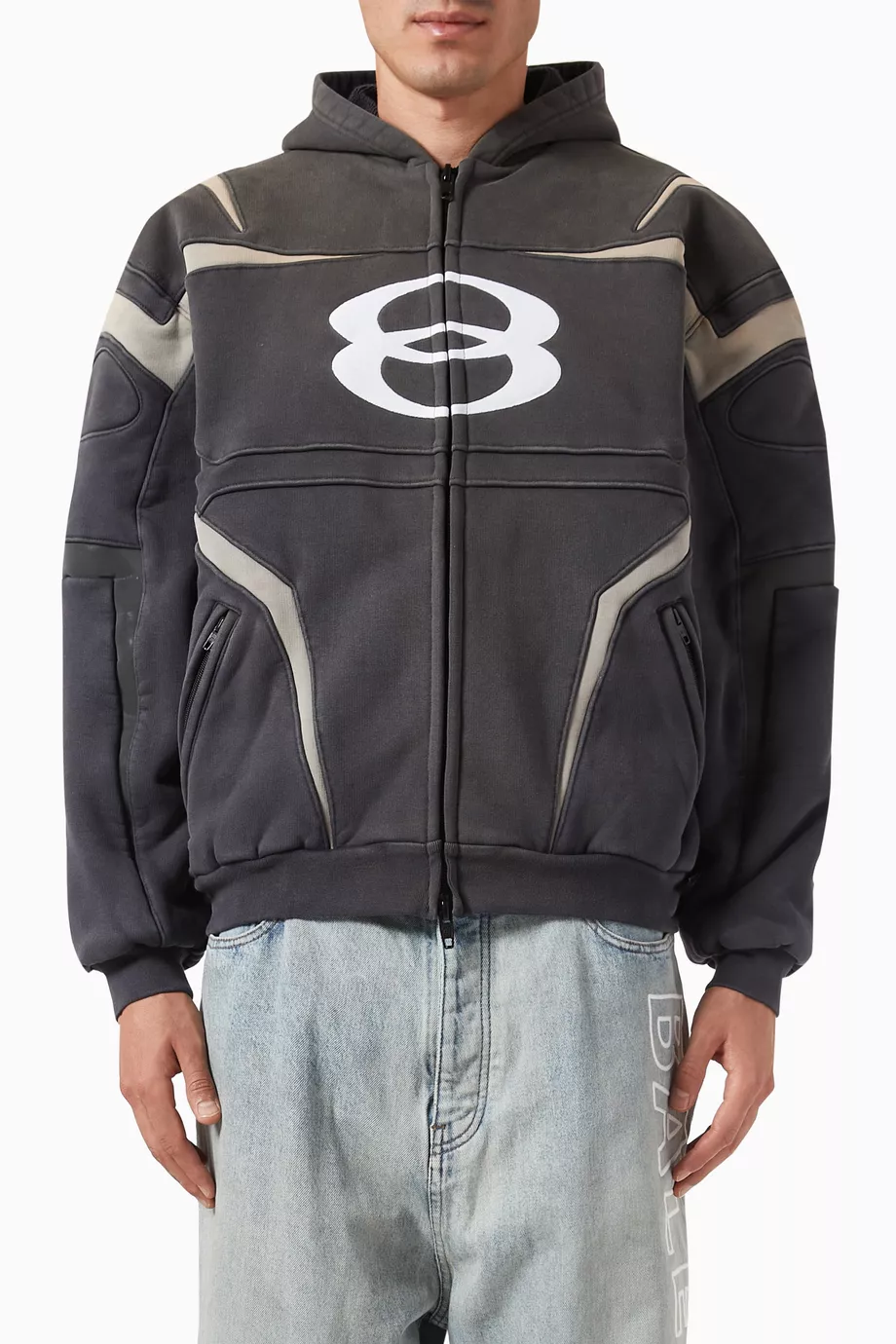 Buy Balenciaga Black Unity Sports Icon Biker Jacket in Compact